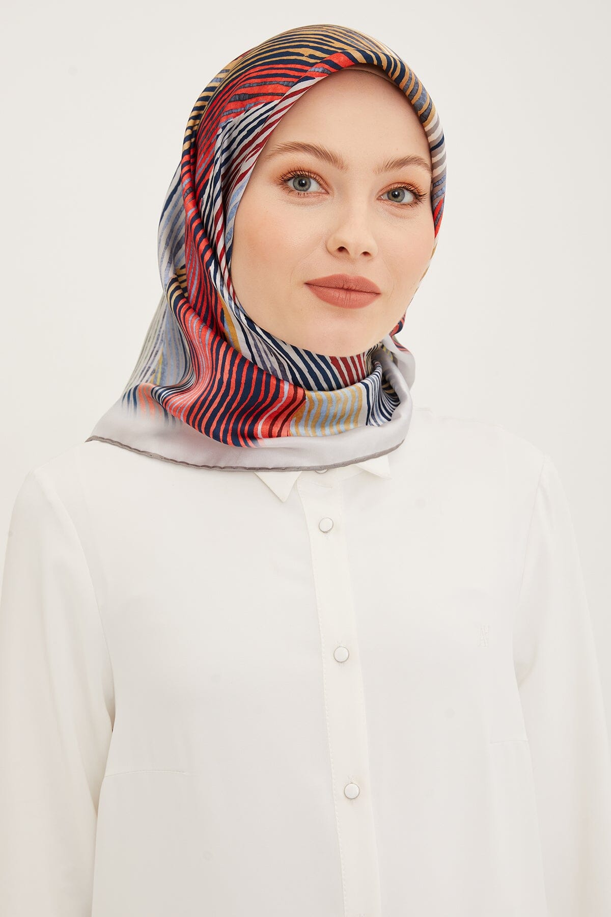 Armine Mastura Square Silk Scarf #34 Silk Hijabs,Armine Armine 