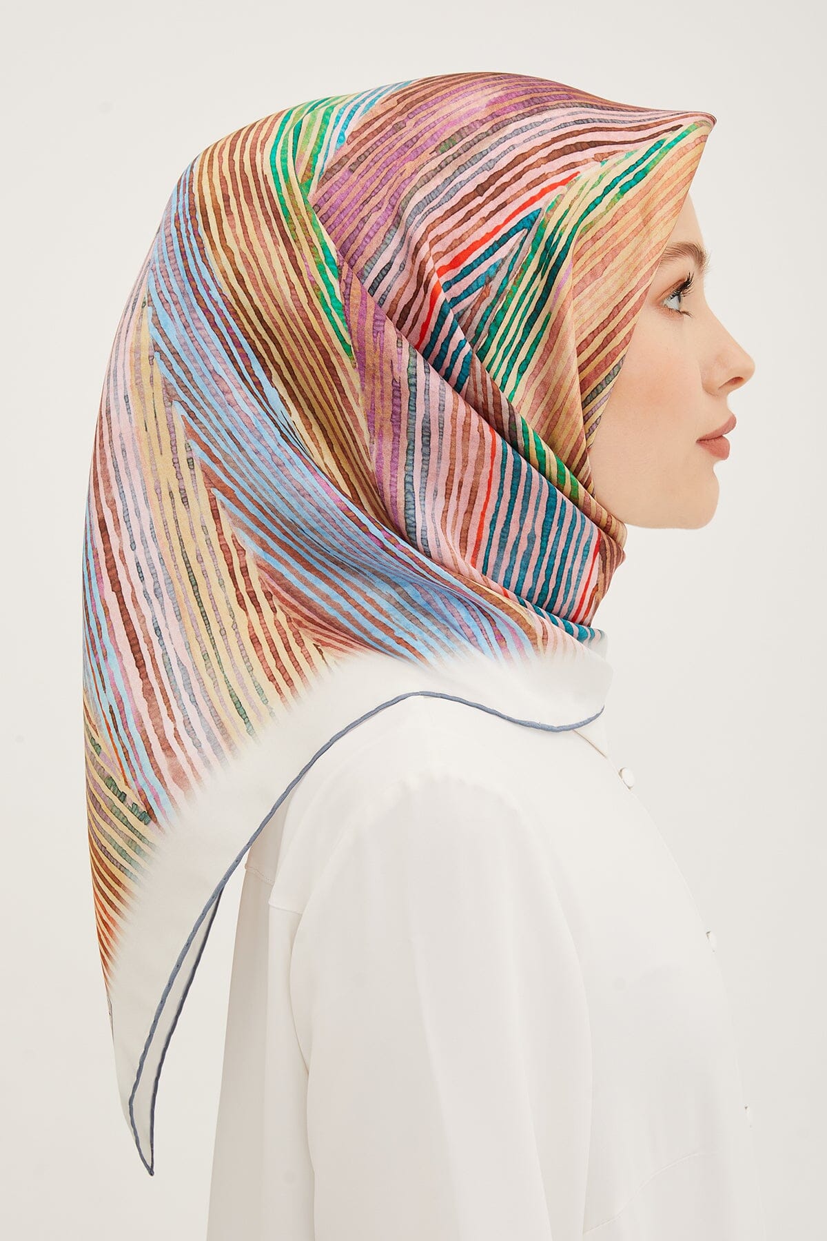 Armine Mastura Square Silk Scarf #4 Silk Hijabs,Armine Armine 