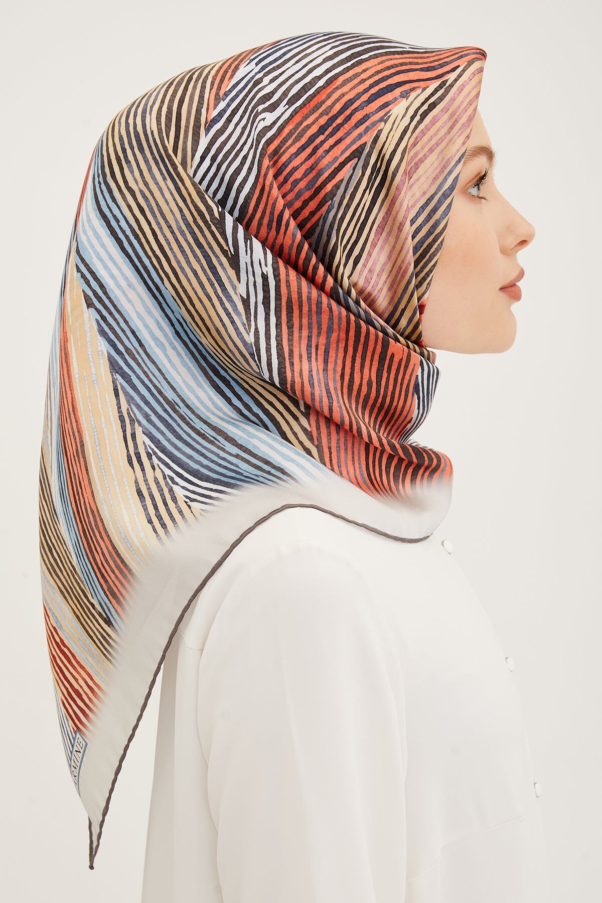 Armine Mastura Square Silk Scarf #7 Silk Hijabs,Armine Armine 