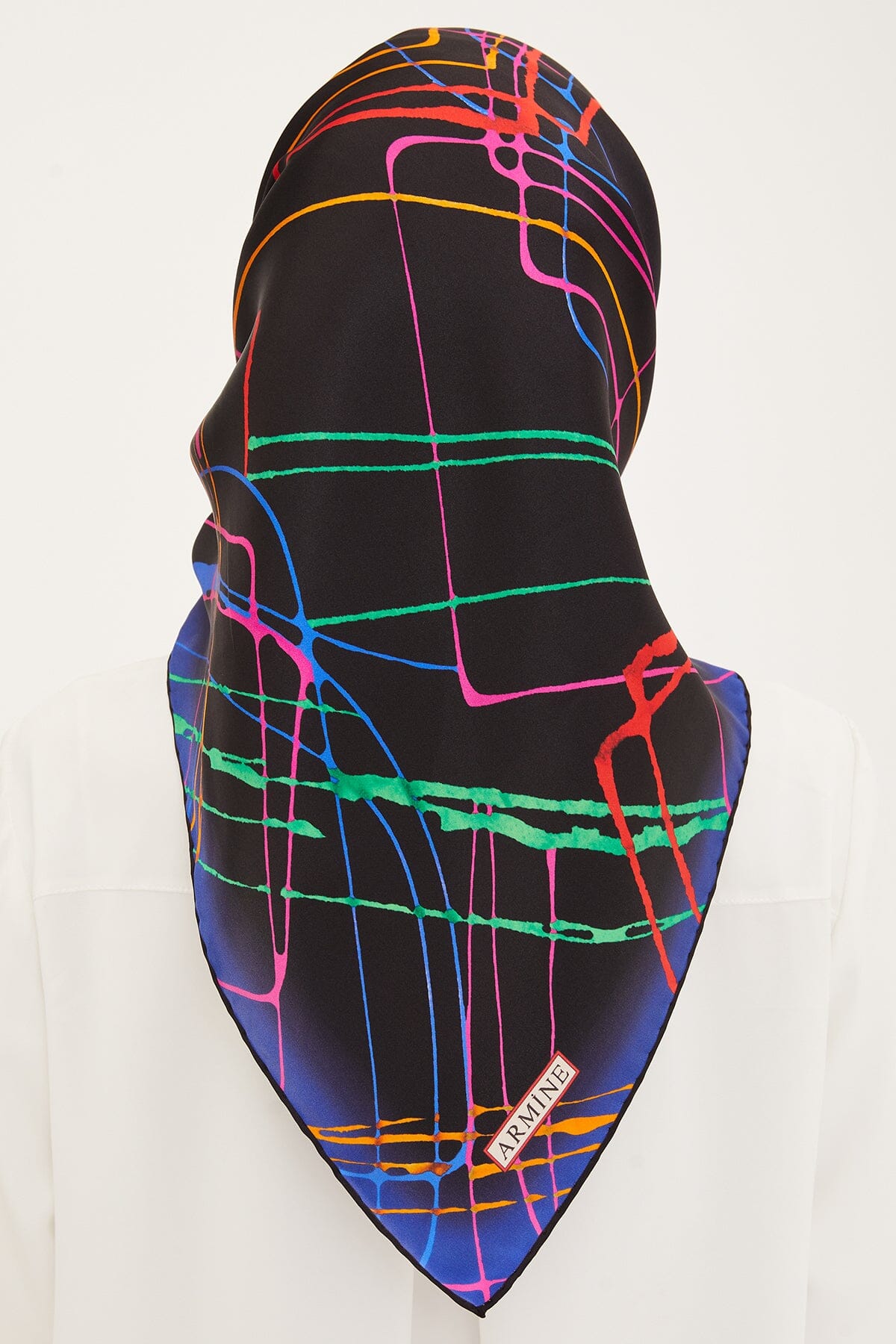 Armine Maya Abstract Silk Scarf #2 Silk Hijabs,Armine Armine 
