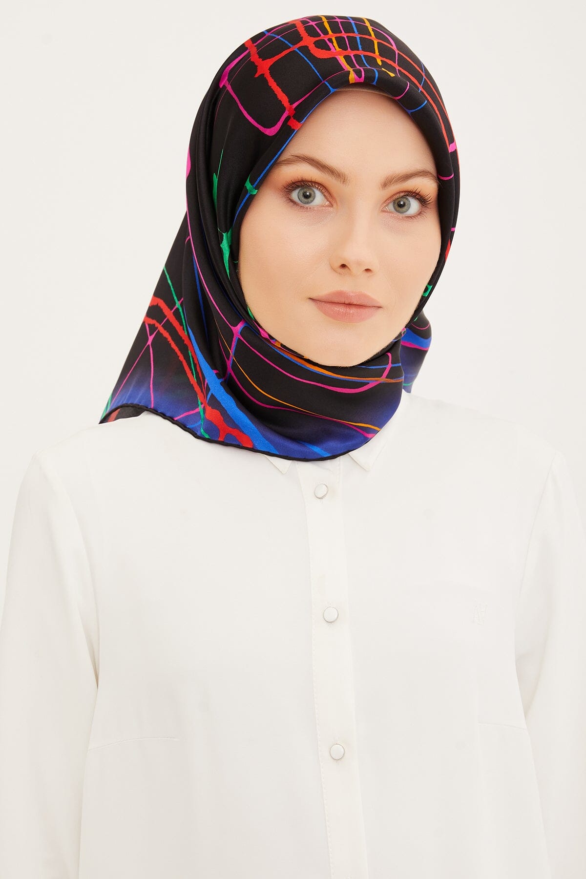 Armine Maya Abstract Silk Scarf #2 Silk Hijabs,Armine Armine 