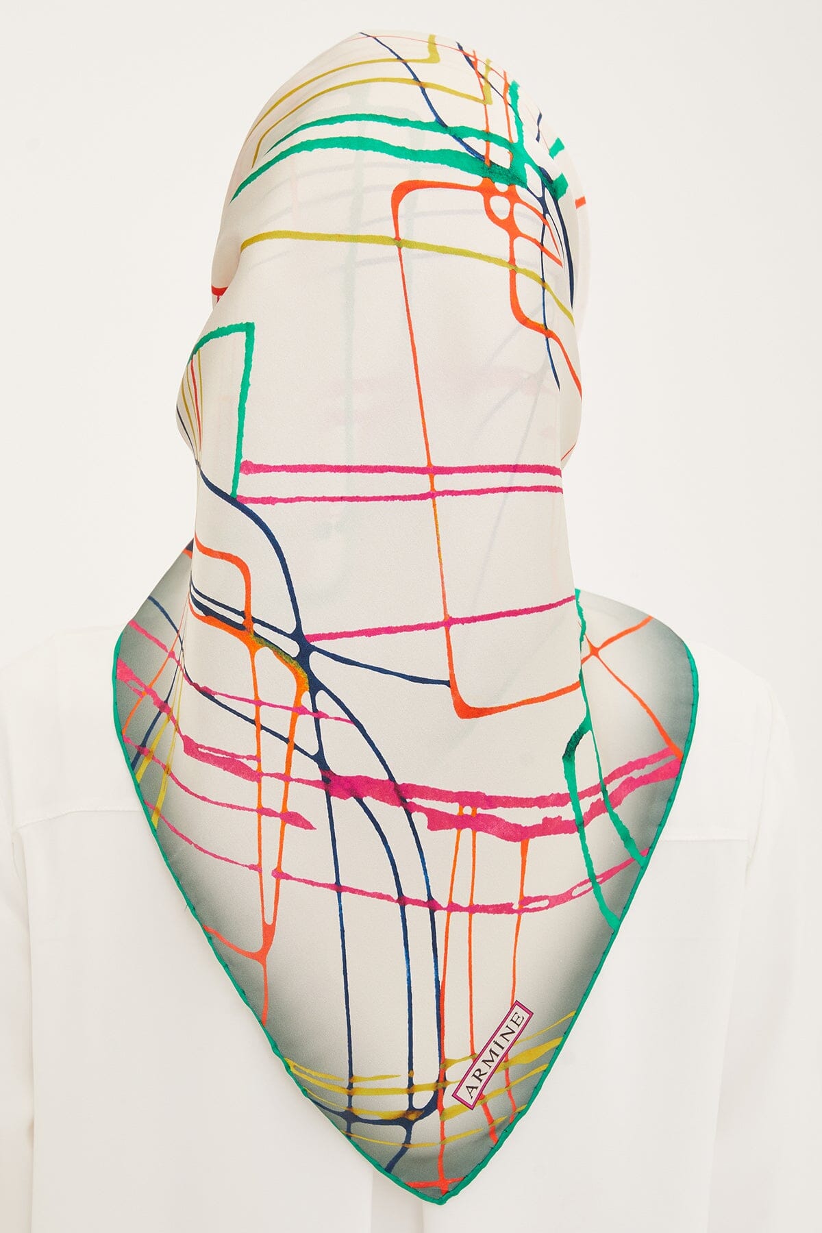 Armine Maya Abstract Silk Scarf #3 Silk Hijabs,Armine Armine 