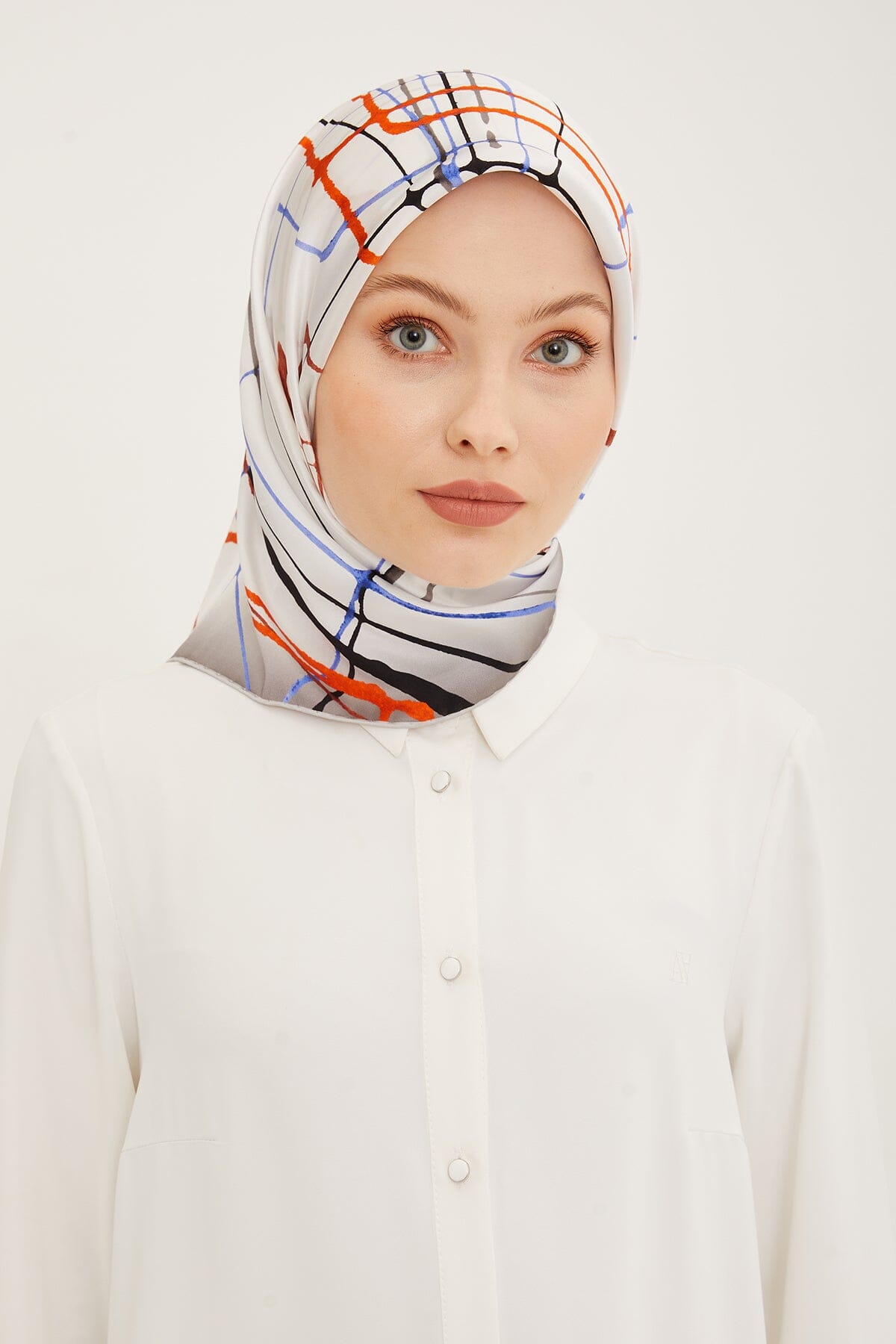 Armine Maya Abstract Silk Scarf #32 Silk Hijabs,Armine Armine 