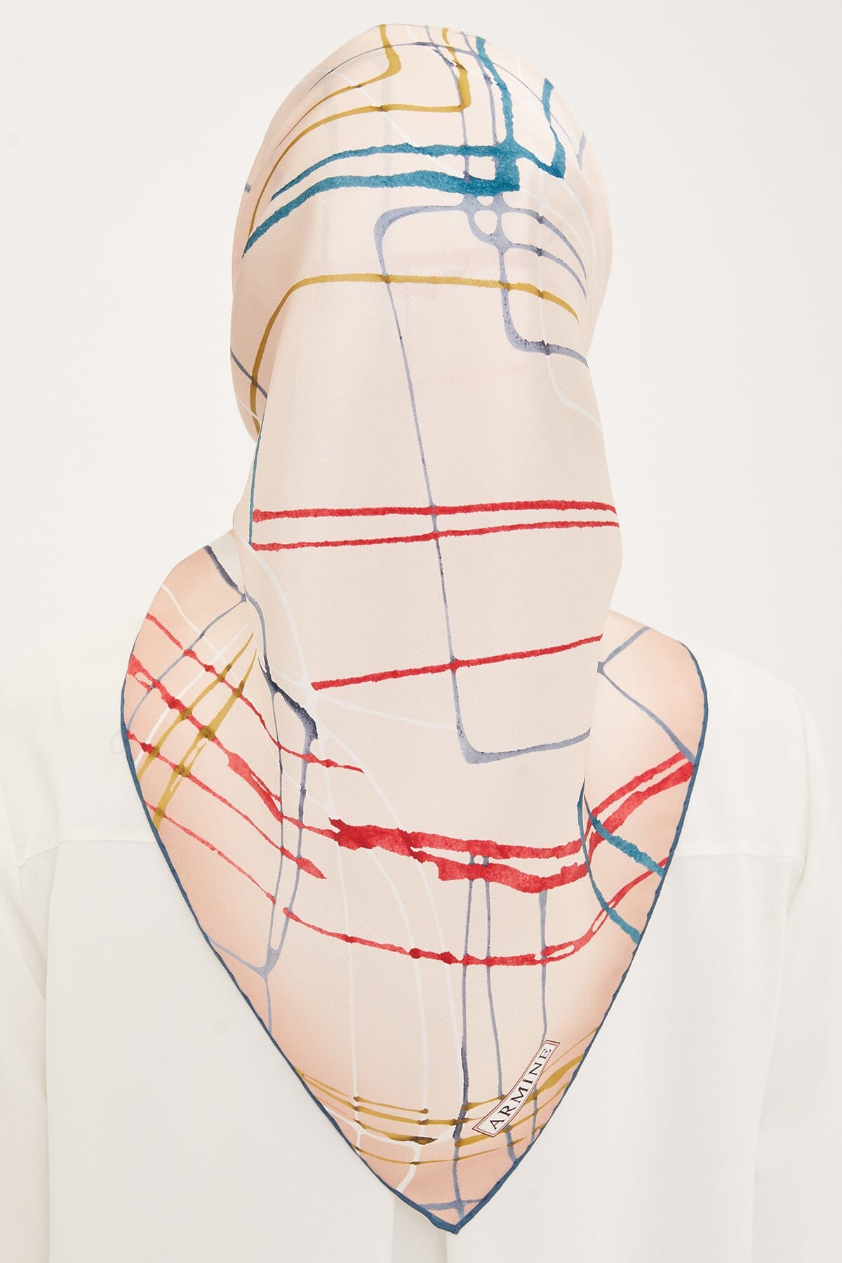 Armine Maya Abstract Silk Scarf #34 Silk Hijabs,Armine Armine 