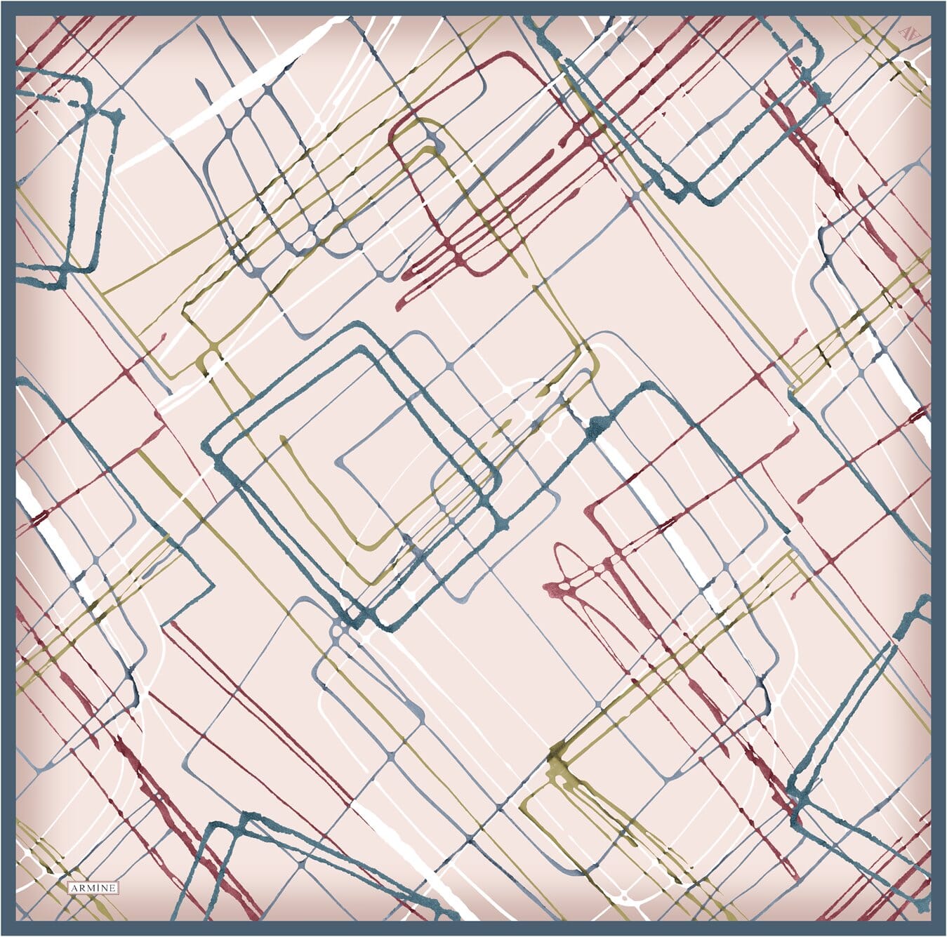 Armine Maya Abstract Silk Scarf #34 Silk Hijabs,Armine Armine 