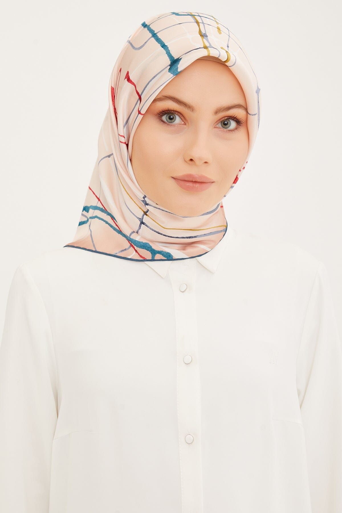 Armine Maya Abstract Silk Scarf #34 Silk Hijabs,Armine Armine 
