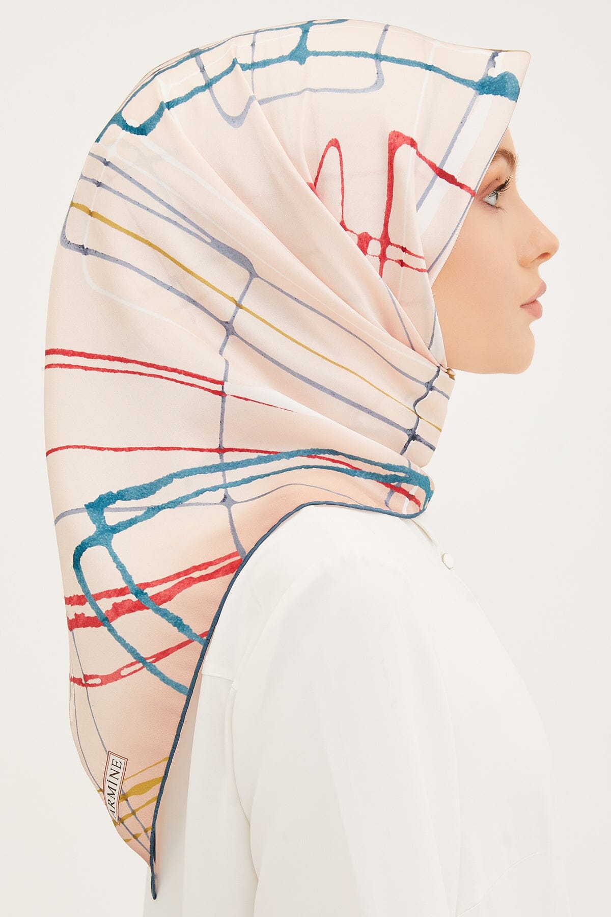 Armine Maya Abstract Silk Scarf #34 Silk Hijabs,Armine Armine 