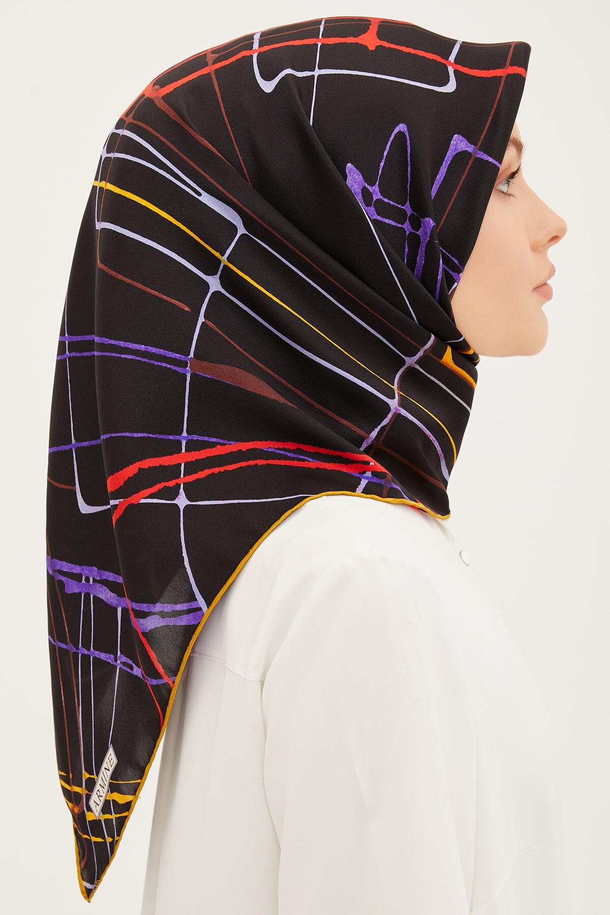 Armine Maya Abstract Silk Scarf #36 Silk Hijabs,Armine Armine 