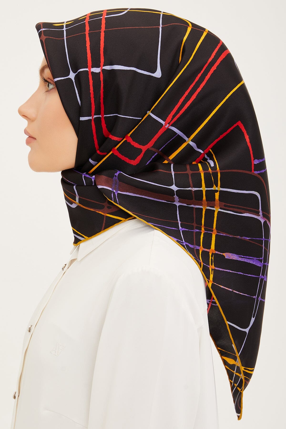 Armine Maya Abstract Silk Scarf #36 Silk Hijabs,Armine Armine 