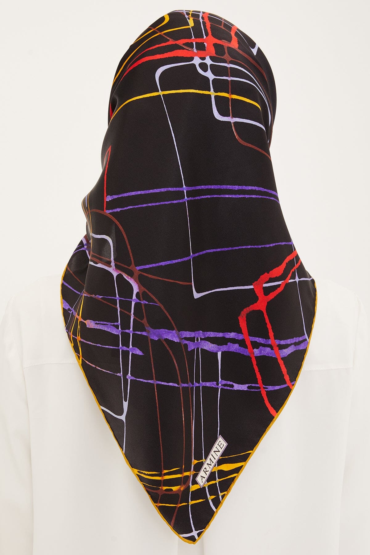 Armine Maya Abstract Silk Scarf #36 Silk Hijabs,Armine Armine 