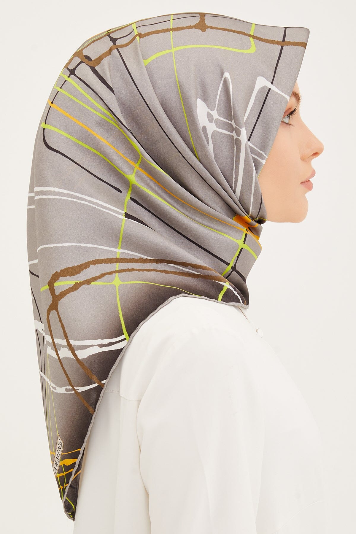 Armine Maya Abstract Silk Scarf #55 Silk Hijabs,Armine Armine 