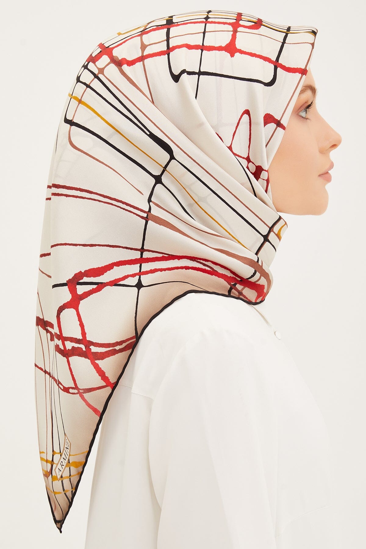 Armine Maya Abstract Silk Scarf #6 Silk Hijabs,Armine Armine 
