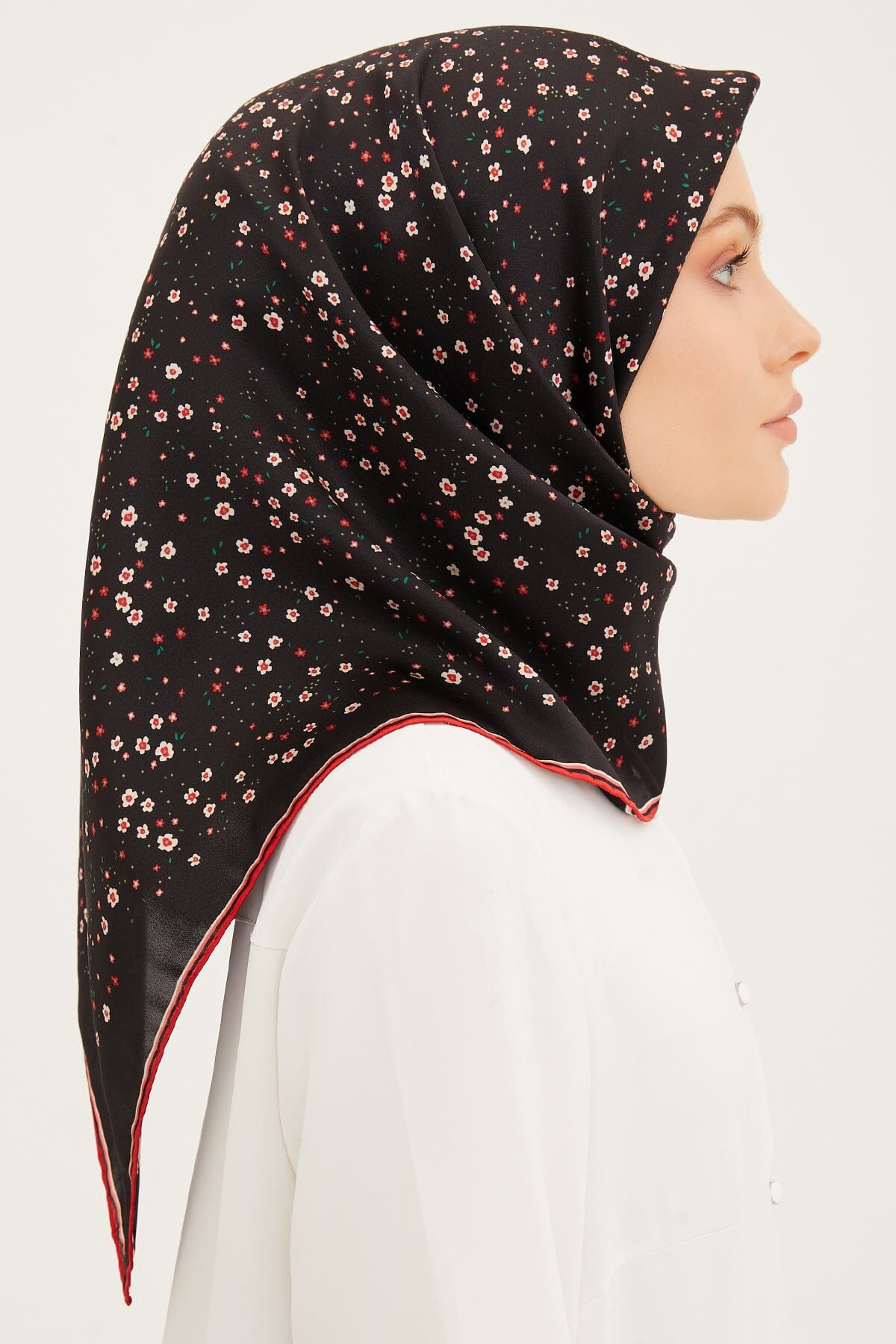 Armine Meadow Floral Silk Scarf #13 Silk Hijabs,Armine Armine 