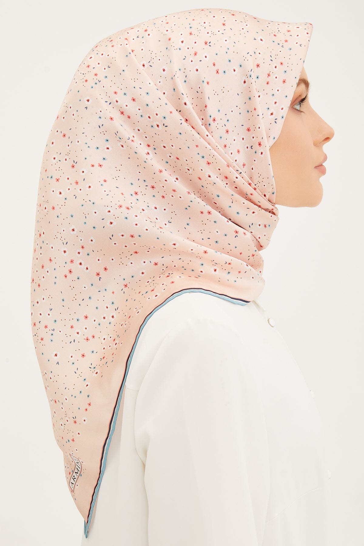 Armine Meadow Floral Silk Scarf #33 Silk Hijabs,Armine Armine 