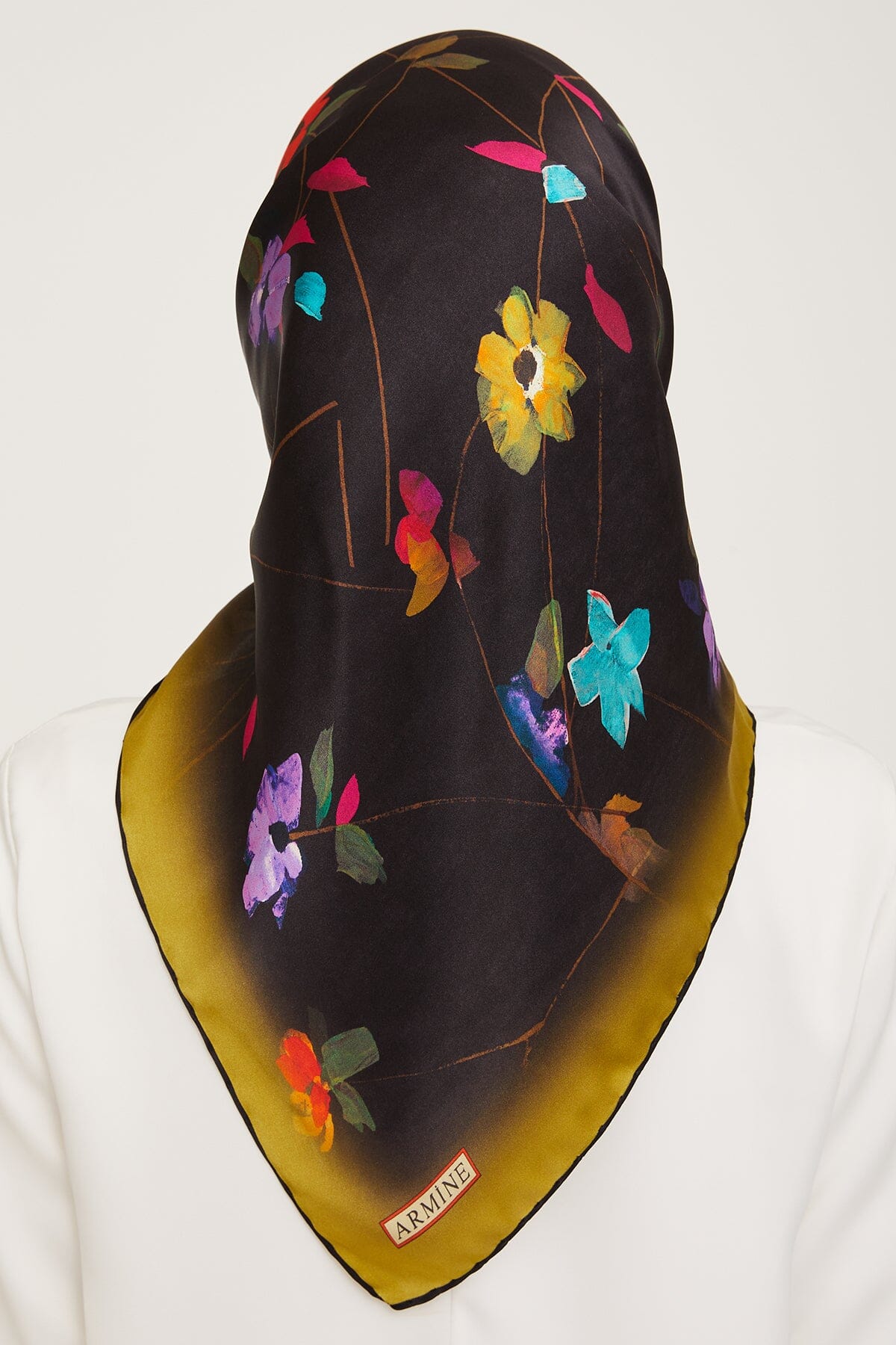 Armine Monica Floral Silk Scarf 
