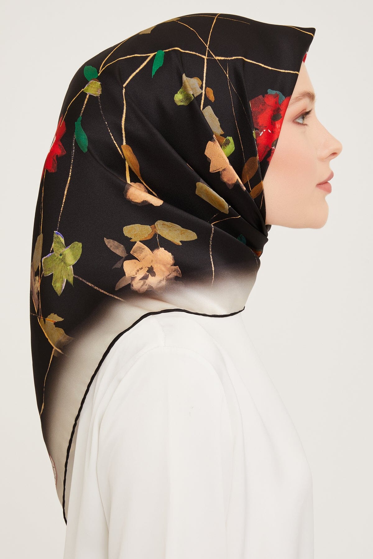 Armine Monica Floral Silk Scarf 