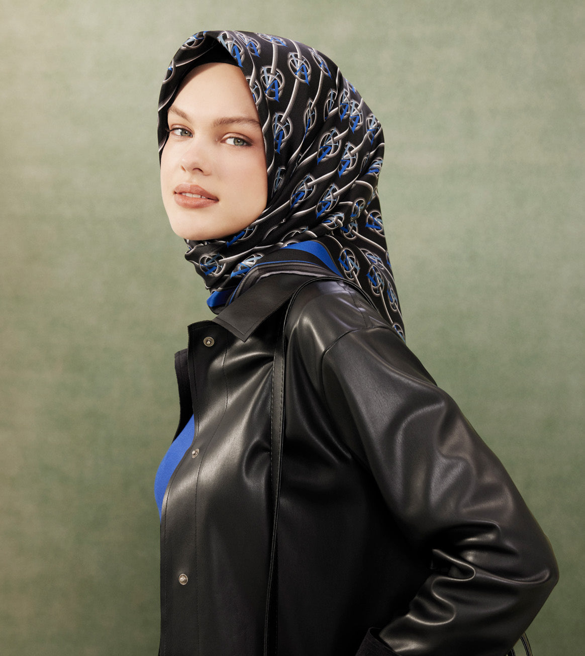Armine Nadia Silk Twill Scarf No. 51 Silk Hijabs,Armine Armine 