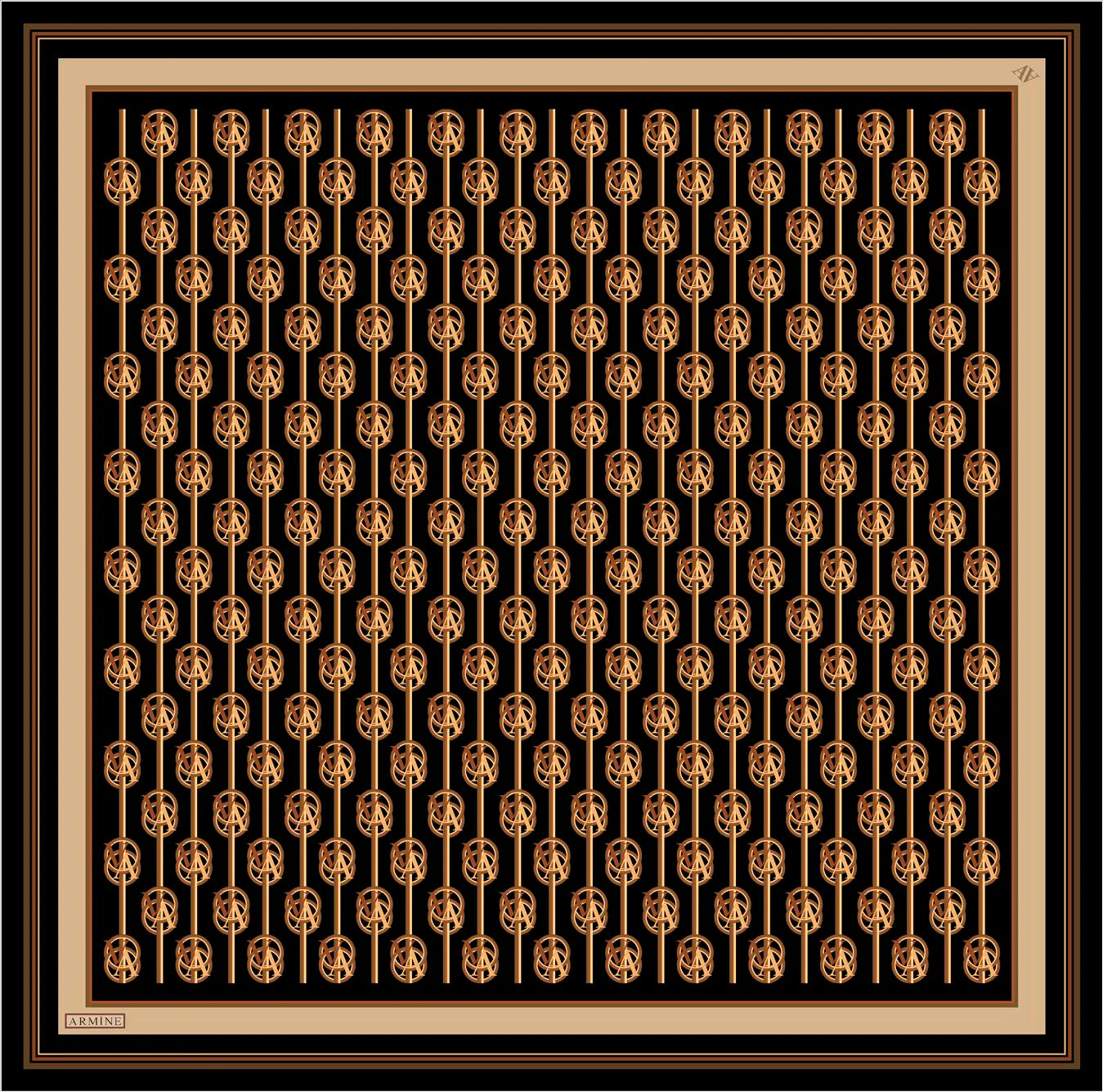 Armine Nadia Silk Twill Scarf No. 9 Silk Hijabs,Armine Armine 