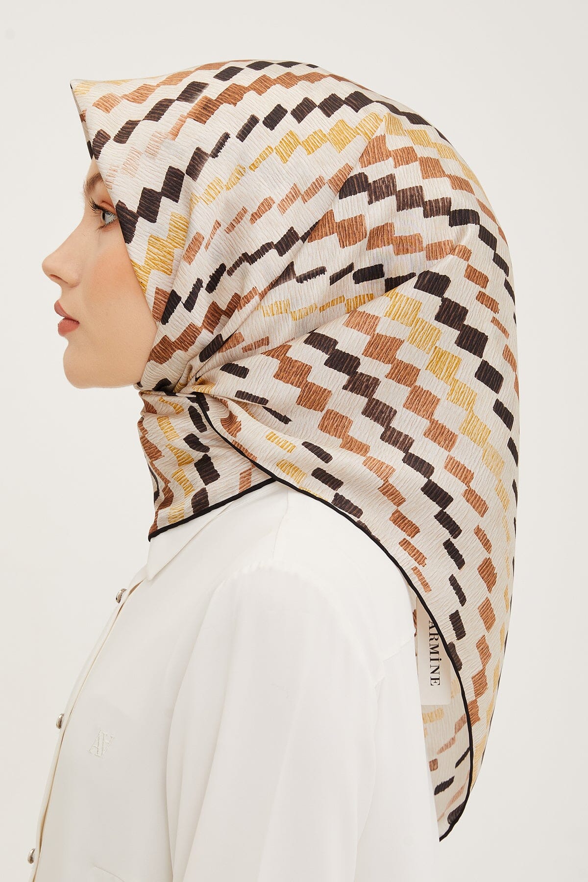 Armine Nidiya Square Silk Scarf #1 Silk Hijabs,Armine Armine 