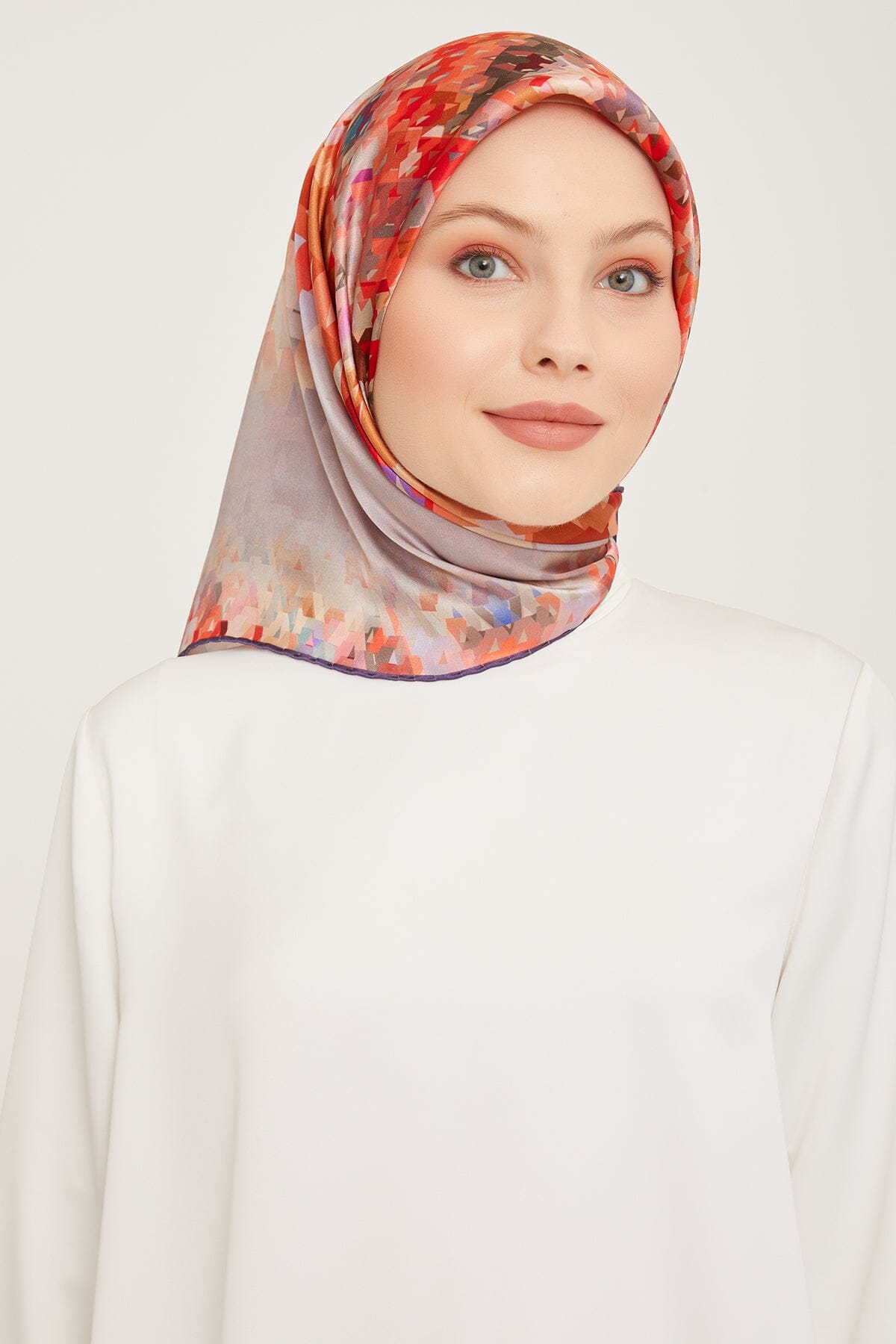 Armine Pixel Chic Silk Scarf #22 Silk Hijabs,Armine Armine 