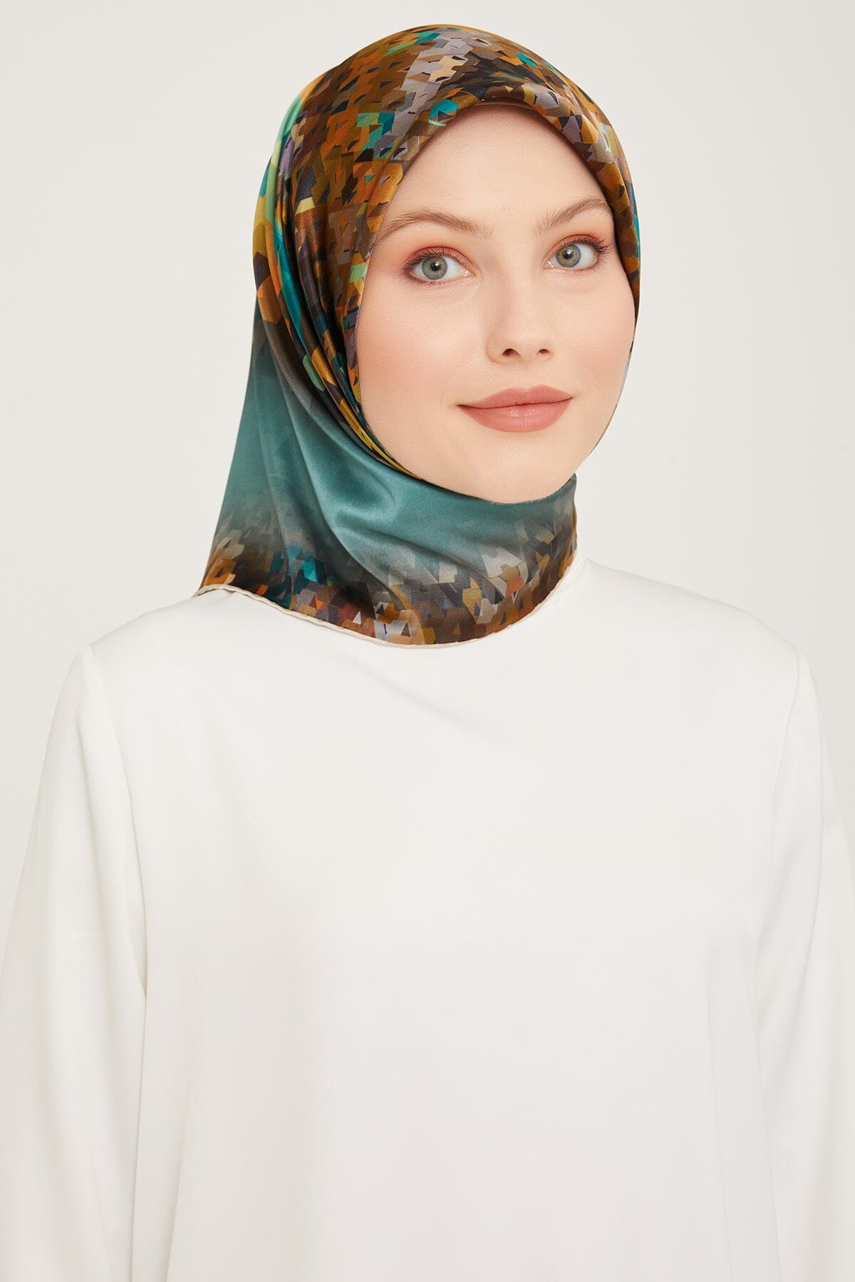 Armine Pixel Chic Silk Scarf #29 Silk Hijabs,Armine Armine 