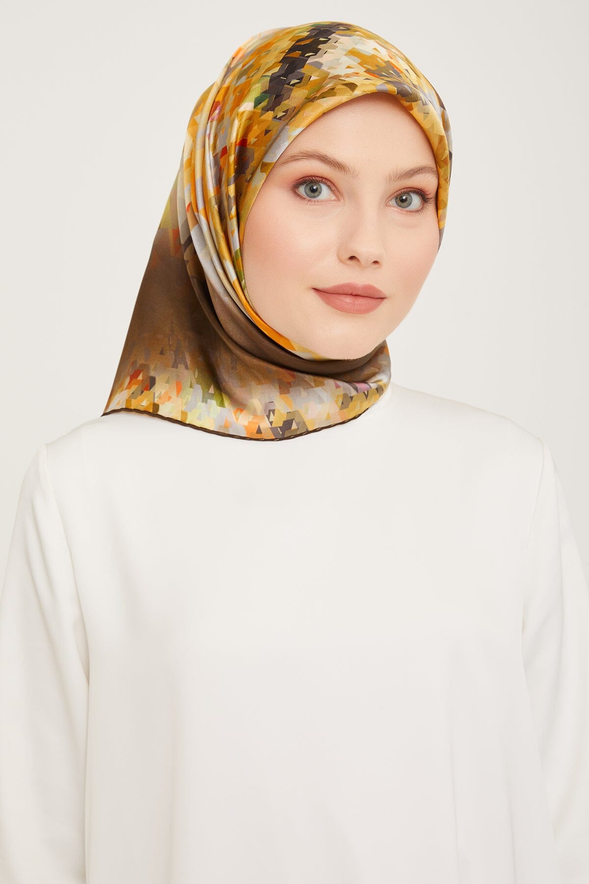 Armine Pixel Chic Silk Scarf #53 Silk Hijabs,Armine Armine 