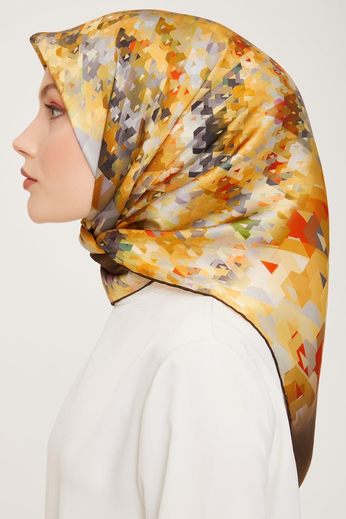 Armine Pixel Chic Silk Scarf #53 Silk Hijabs,Armine Armine 