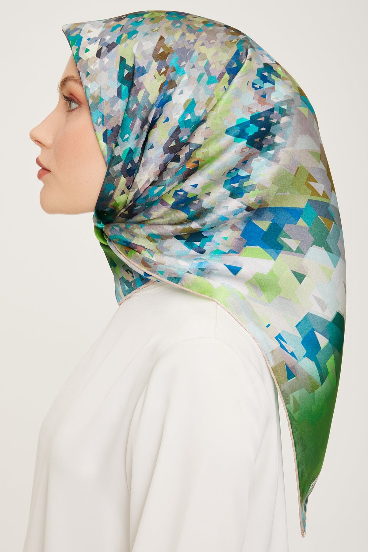 Armine Pixel Chic Silk Scarf #54 Silk Hijabs,Armine Armine 