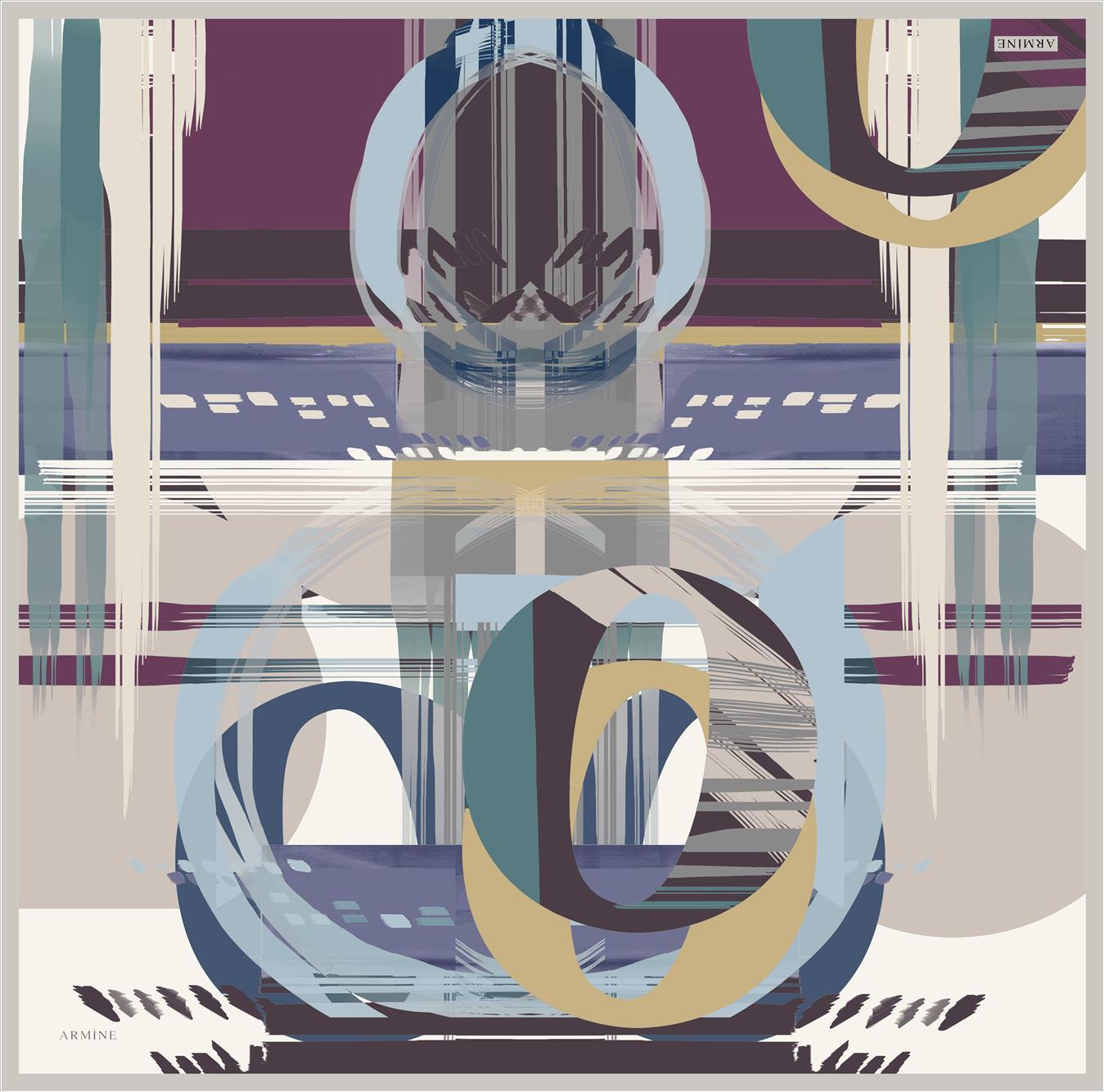 Armine Grafitti Stylish Silk Scarf No.83 - Beautiful Hijab Styles