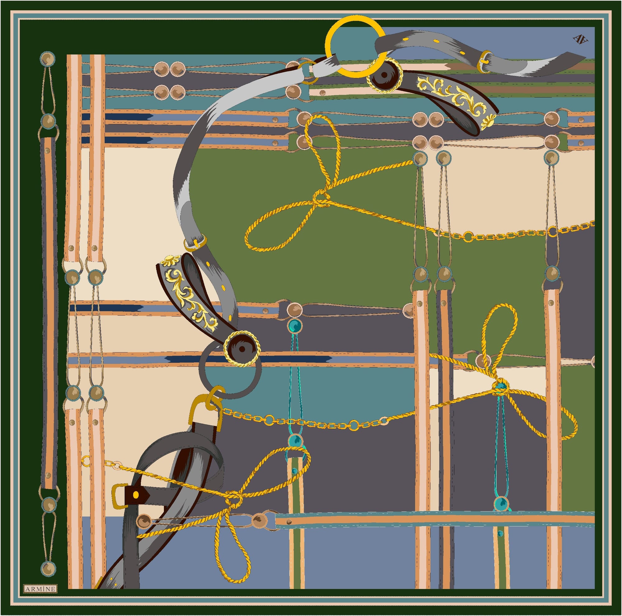 Armine Rahsia Women Silk Scarf #50 Silk Hijabs,Armine Armine 