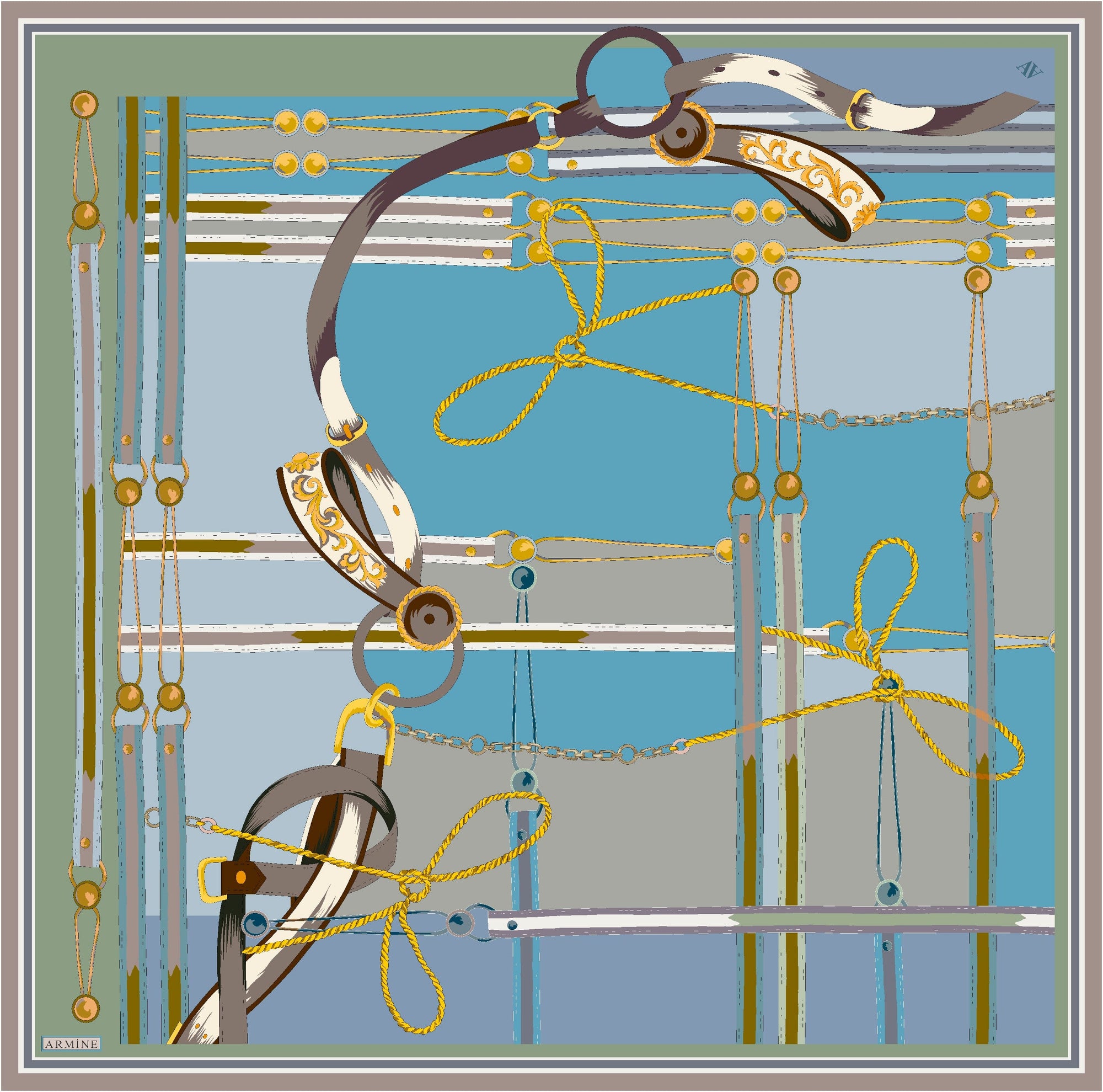 Armine Rahsia Women Silk Scarf #55 Silk Hijabs,Armine Armine 