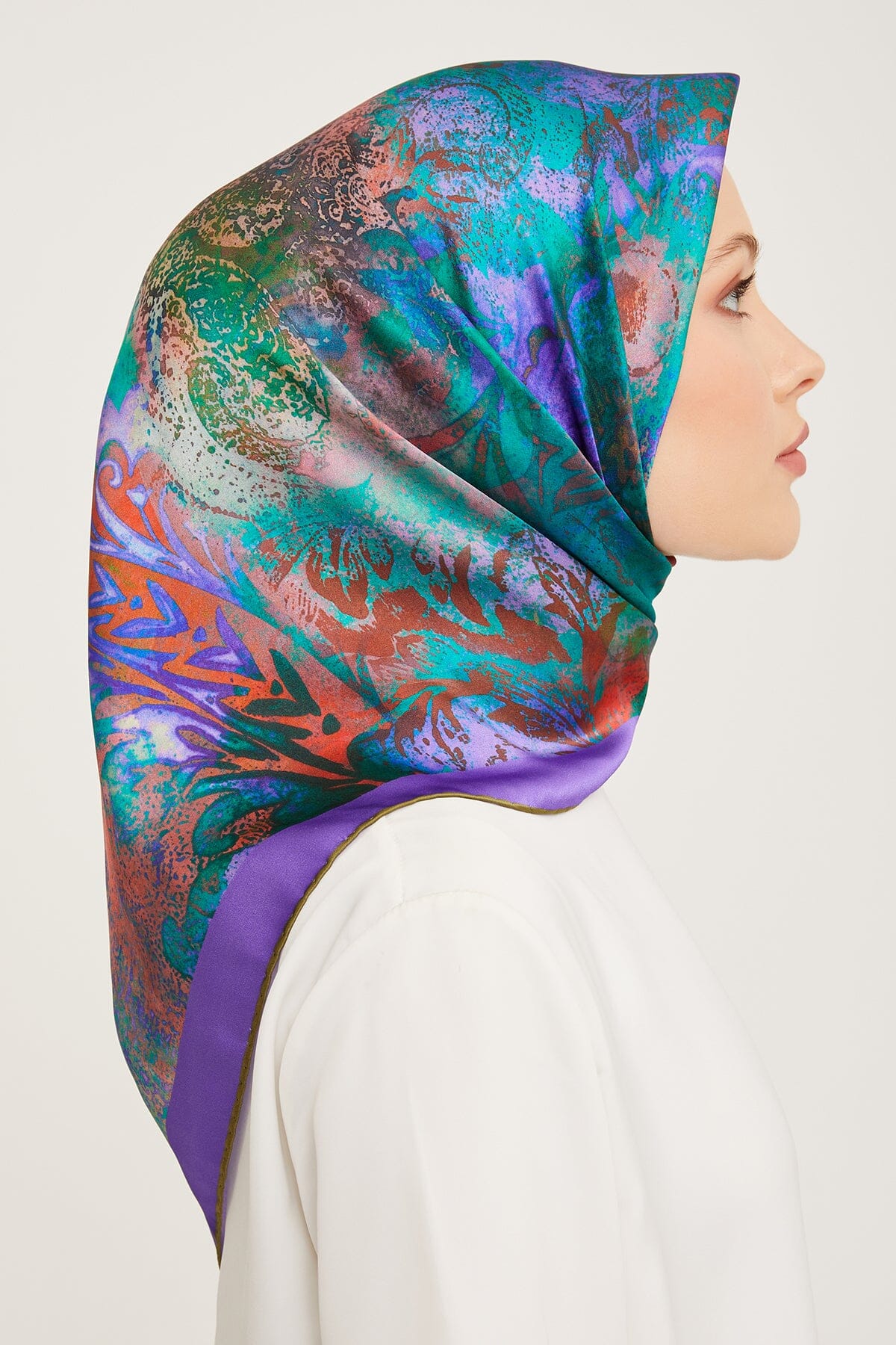 Armine Regis Turkish Silk Scarf #13 Silk Hijabs,Armine Armine 