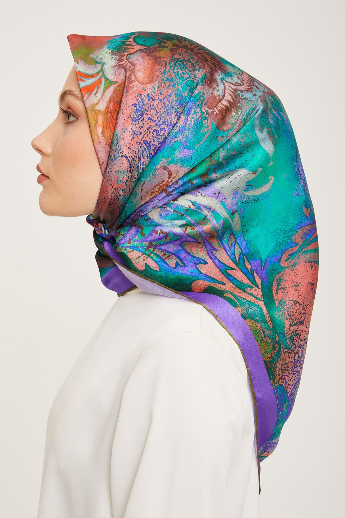 Armine Regis Turkish Silk Scarf #13 Silk Hijabs,Armine Armine 