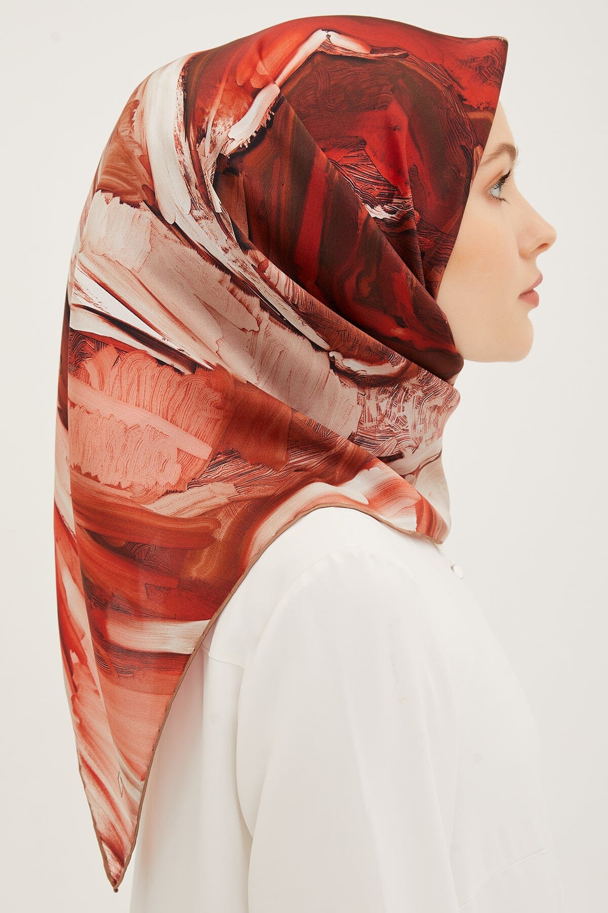 Armine Rose Silk Twill Scarf #1 Silk Hijabs,Armine Armine 