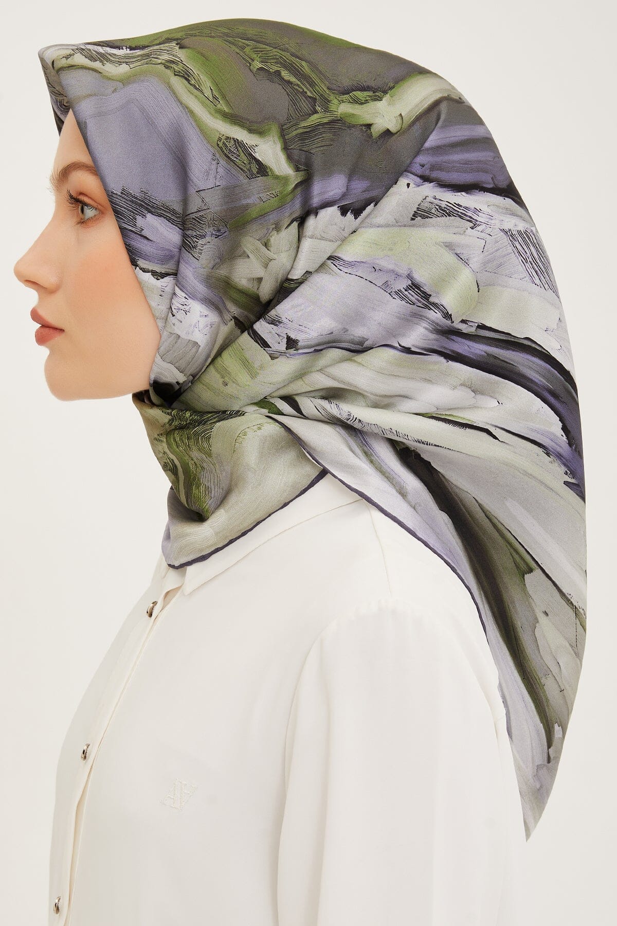 Armine Rose Silk Twill Scarf #19 Silk Hijabs,Armine Armine 