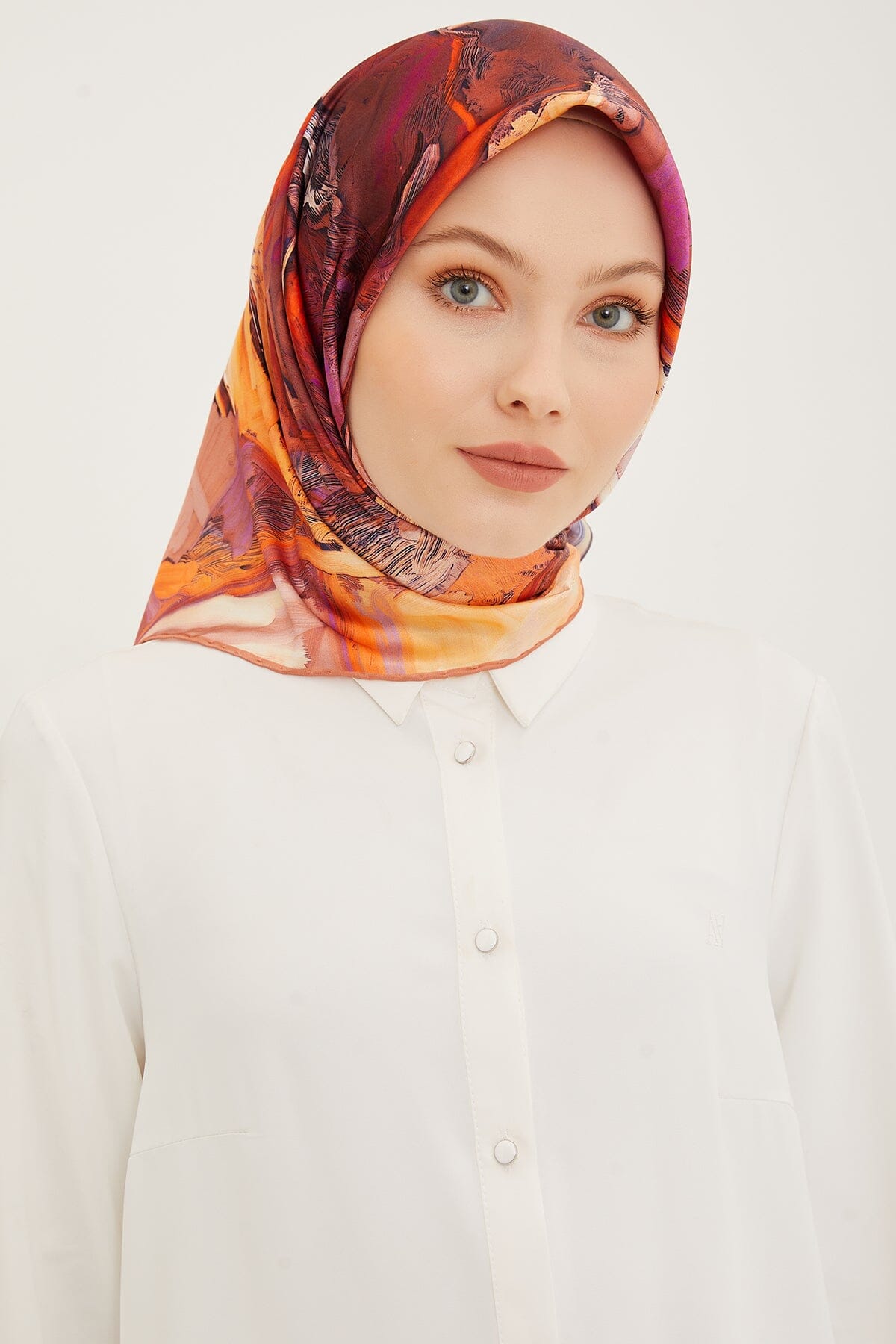 Armine Rose Silk Twill Scarf #2 Silk Hijabs,Armine Armine 