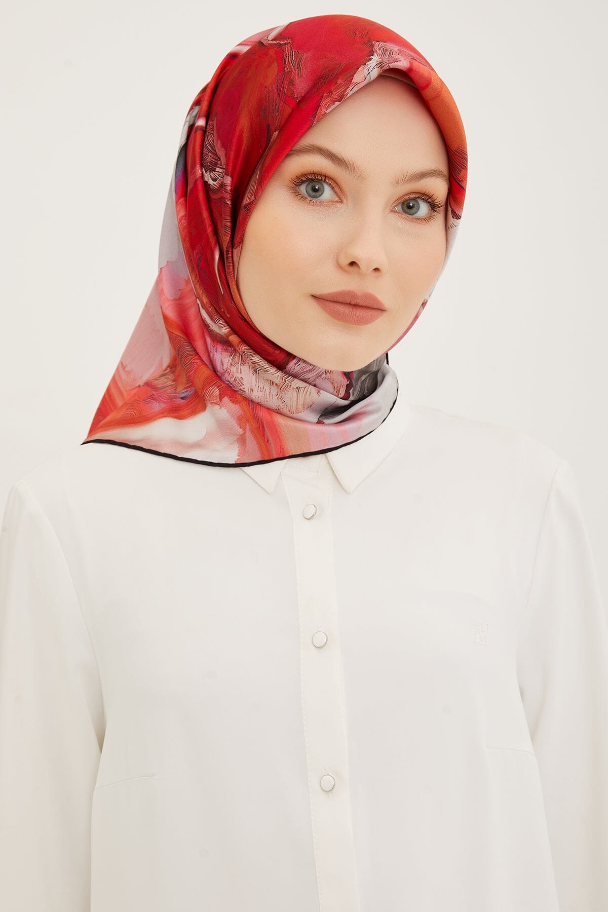 Armine Rose Silk Twill Scarf #55 Silk Hijabs,Armine Armine 