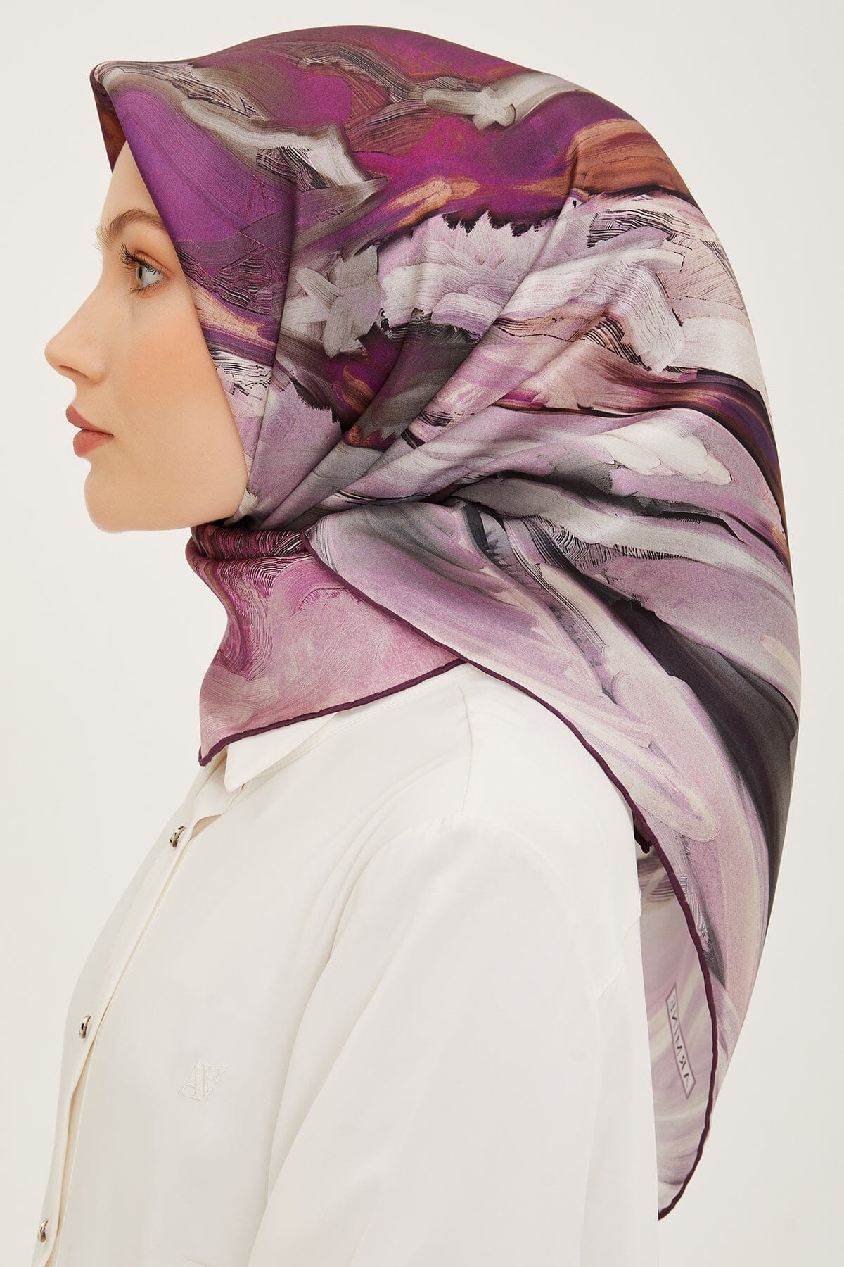 Armine Rose Silk Twill Scarf #6 Silk Hijabs,Armine Armine 
