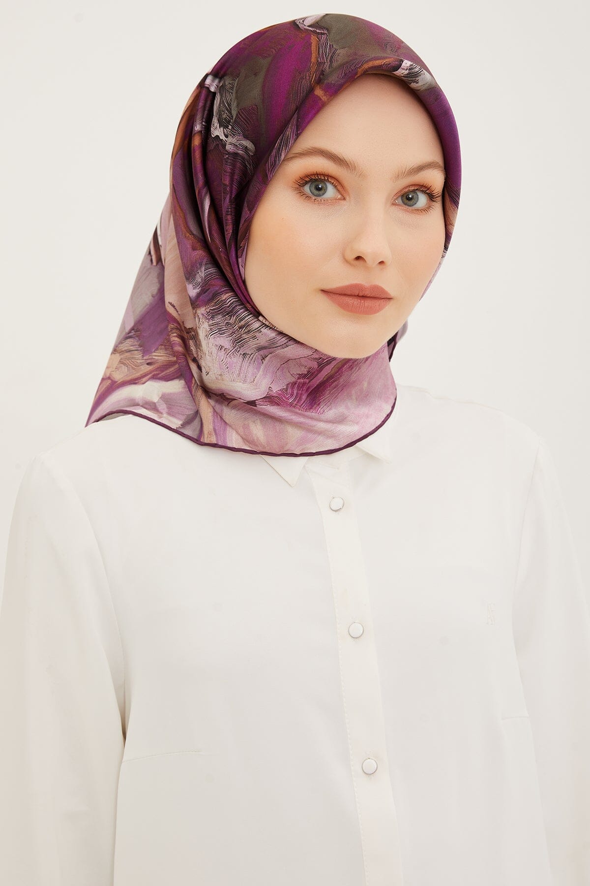 Armine Rose Silk Twill Scarf #6 Silk Hijabs,Armine Armine 