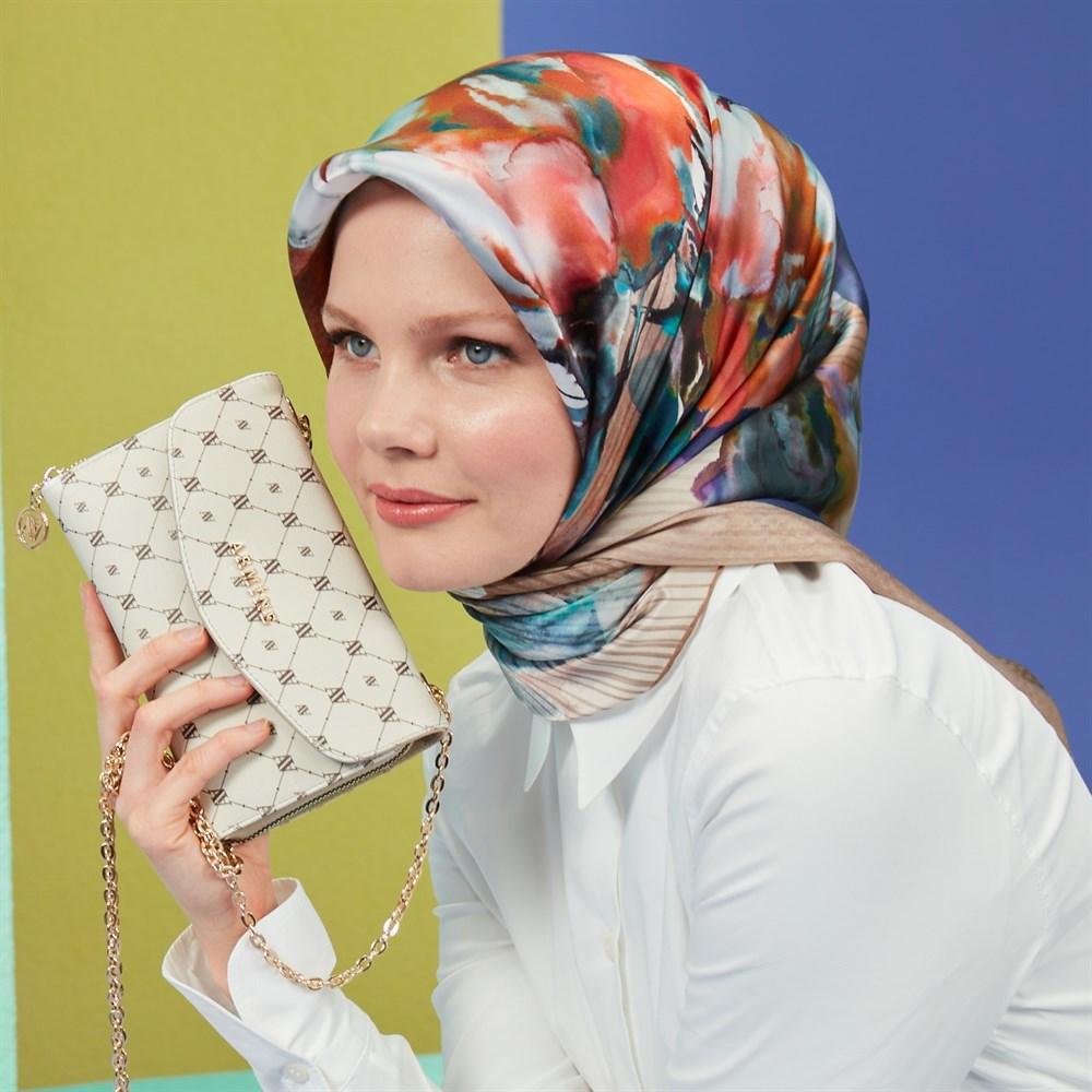 Armine Elida Floral Silk Scarf - Beautiful Hijab Styles
