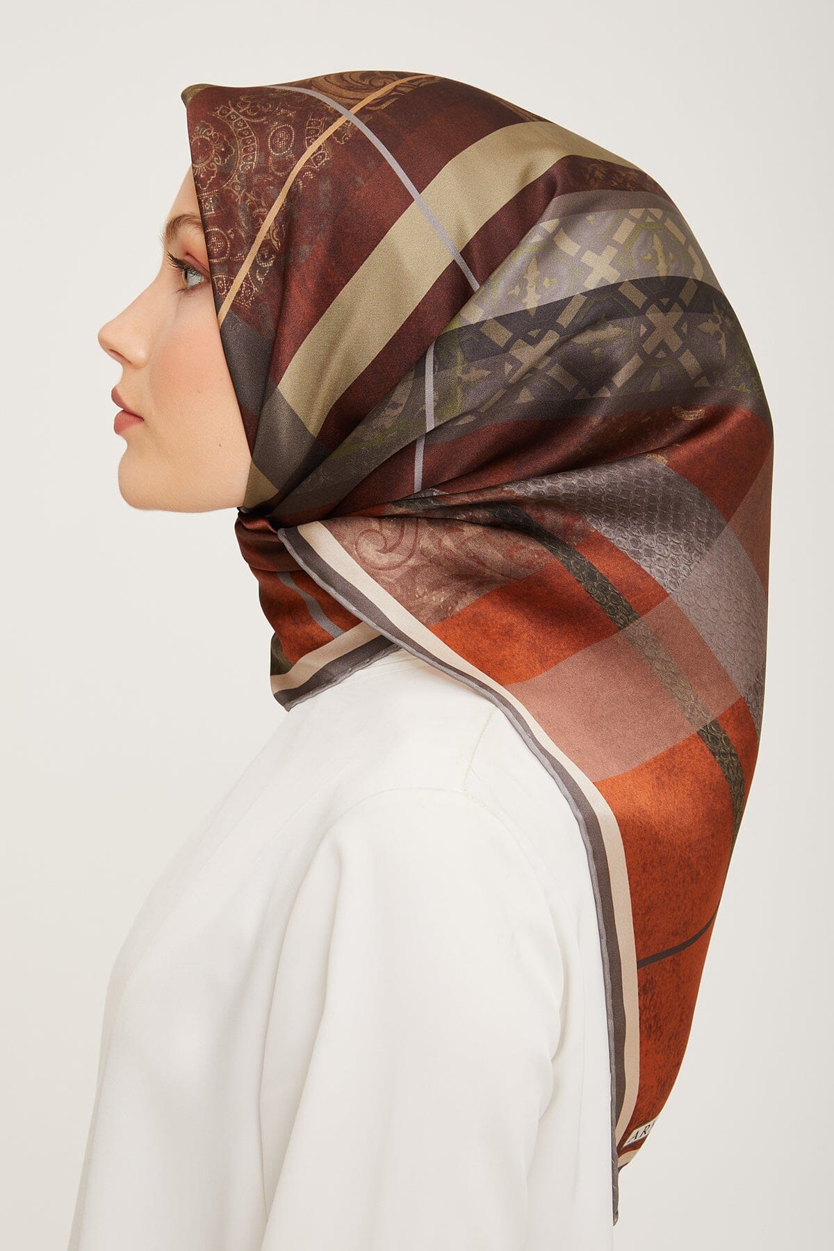 Armine Srisuri Elegant Silk Scarf #53 Silk Hijabs,Armine Armine 