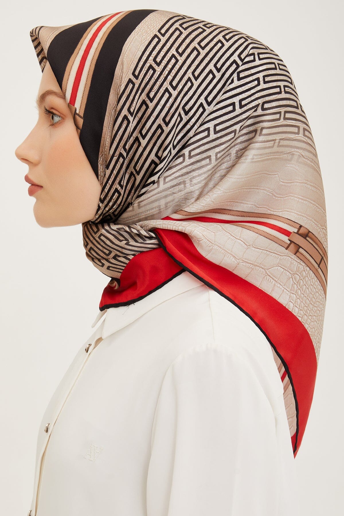 Armine Subway Square Silk Scarf #1 Silk Hijabs,Armine Armine 