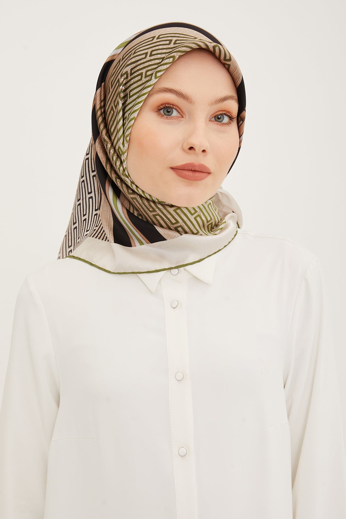 Armine Subway Square Silk Scarf #2 Silk Hijabs,Armine Armine 