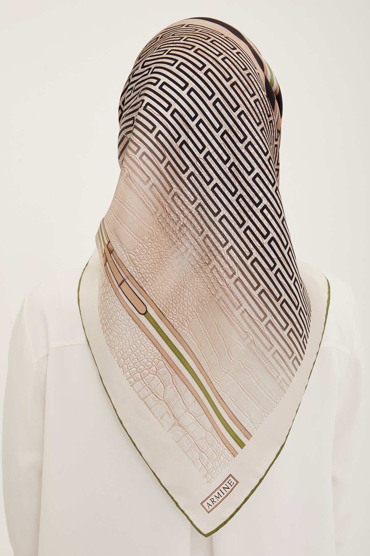 Armine Subway Square Silk Scarf #2 Silk Hijabs,Armine Armine 