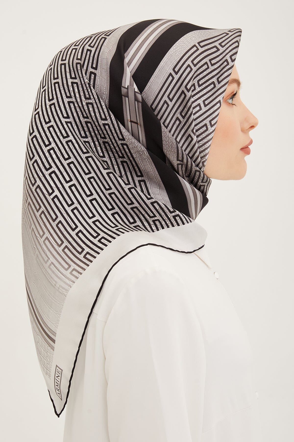 Armine Subway Square Silk Scarf #3 Silk Hijabs,Armine Armine 