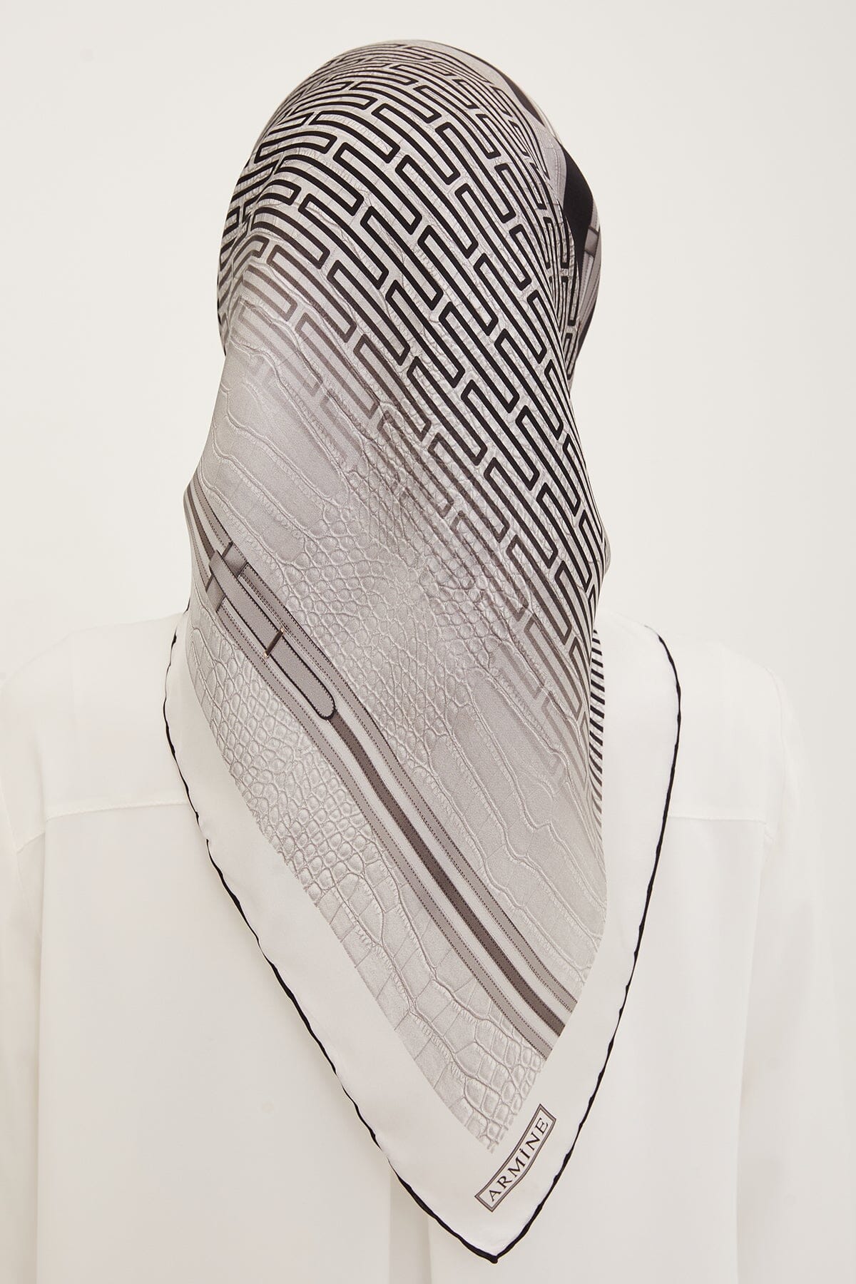 Armine Subway Square Silk Scarf #3 Silk Hijabs,Armine Armine 
