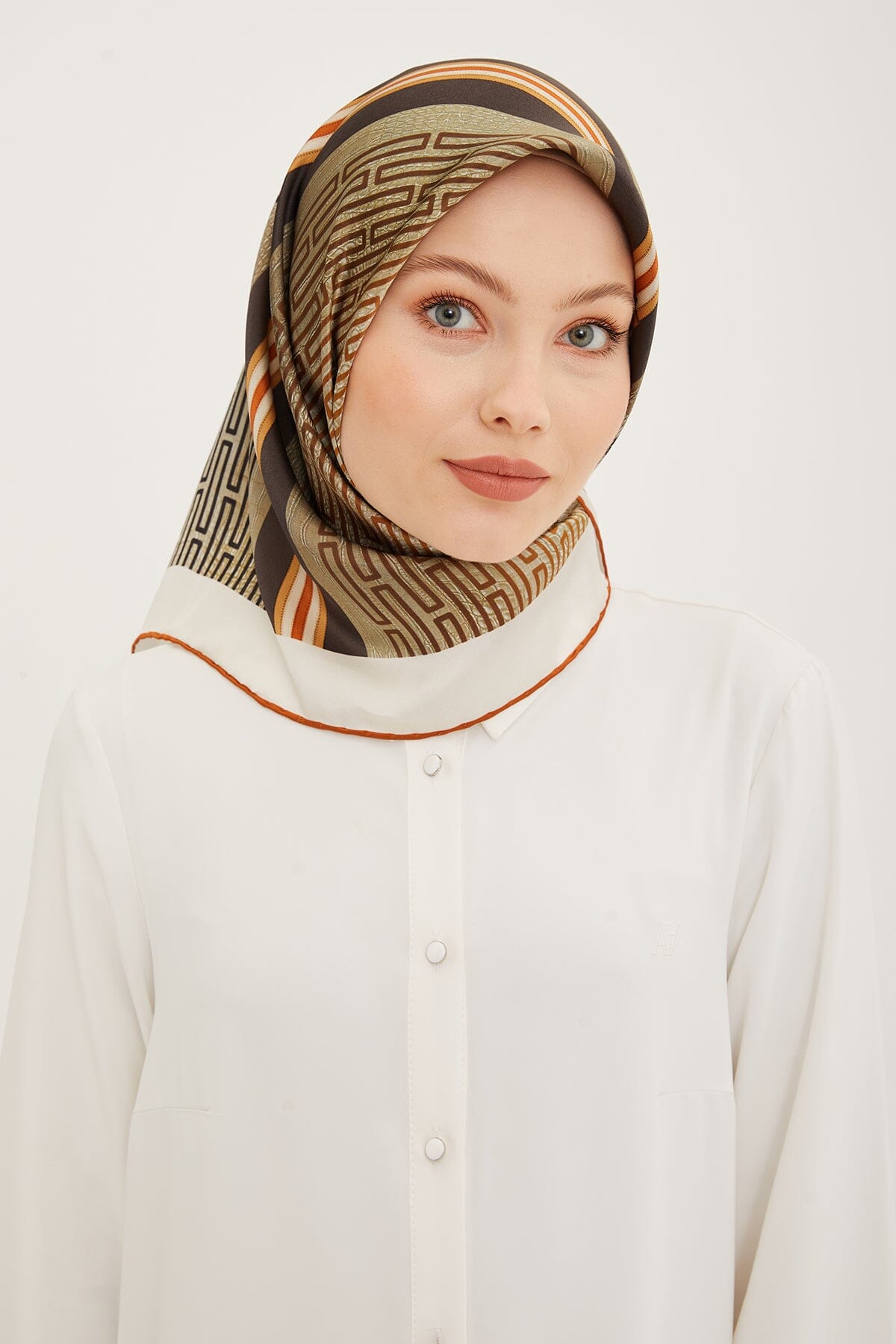 Armine Subway Square Silk Scarf #32 Silk Hijabs,Armine Armine 