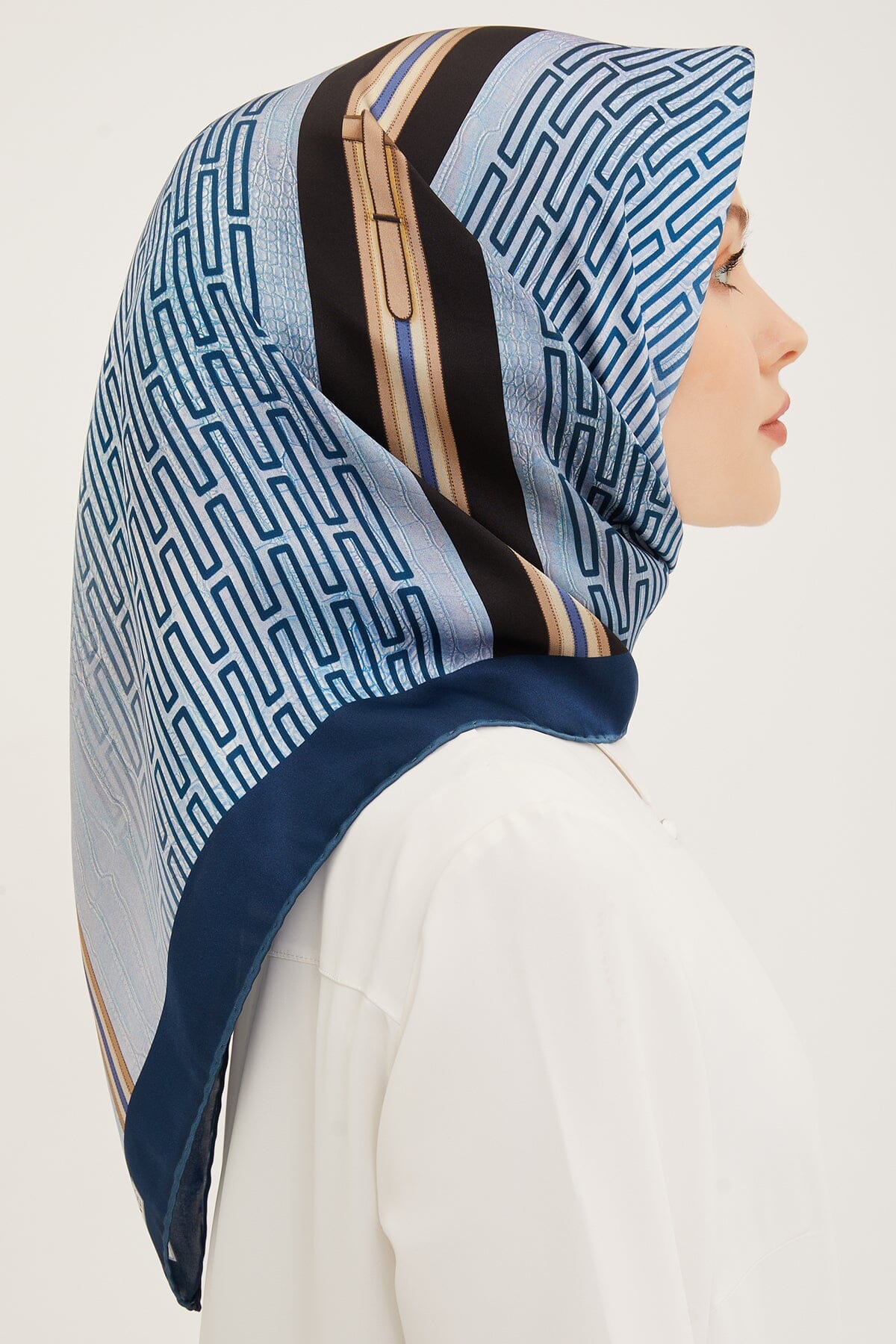 Armine Subway Square Silk Scarf #33 Silk Hijabs,Armine Armine 