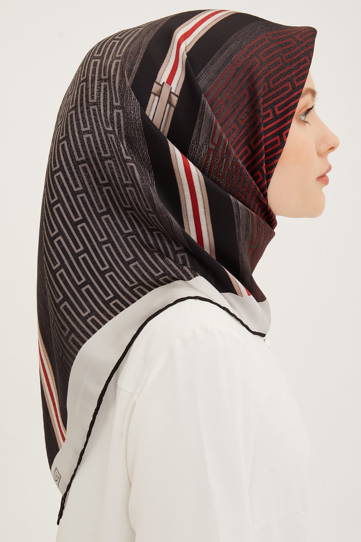 Armine Subway Square Silk Scarf #51 Silk Hijabs,Armine Armine 