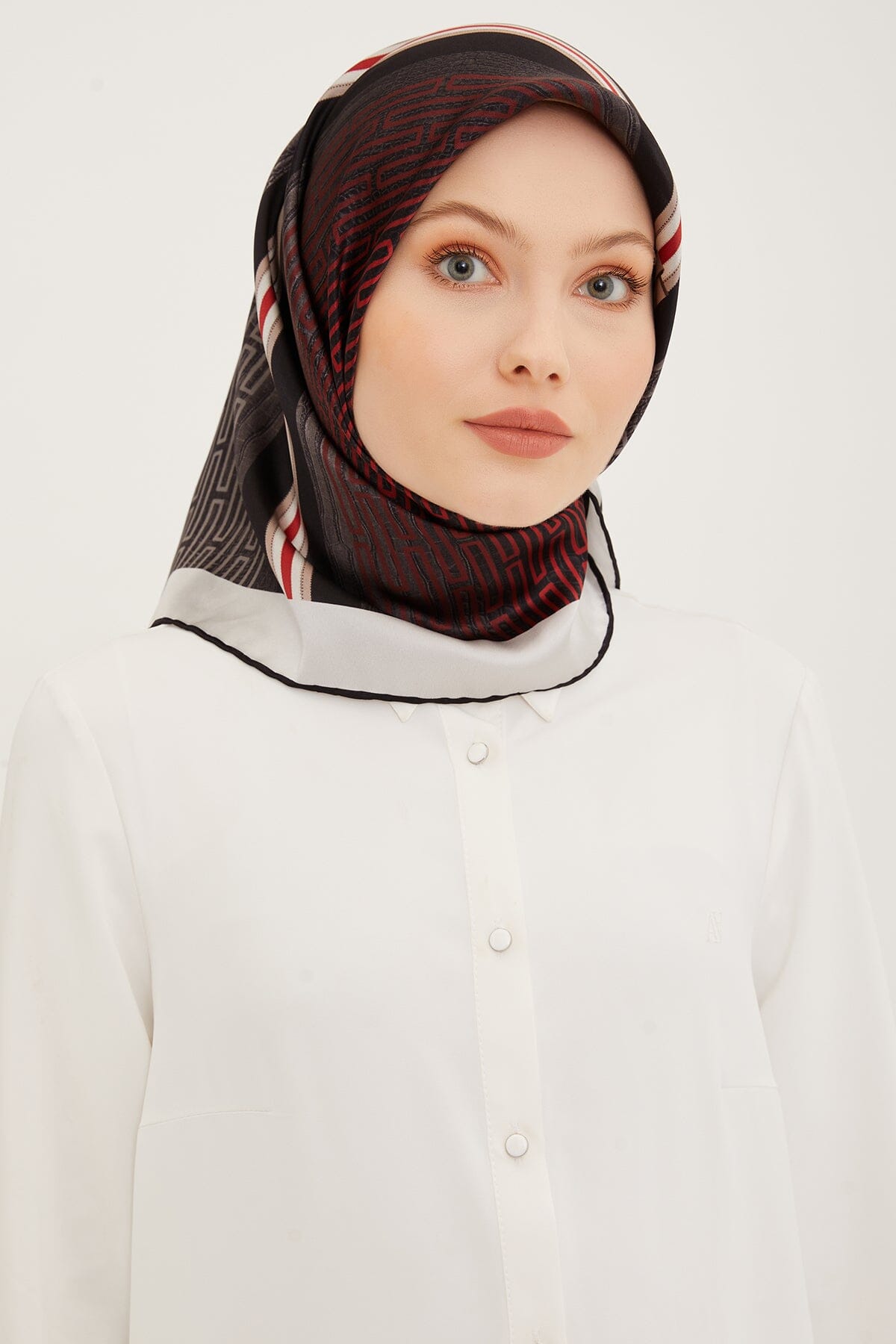 Armine Subway Square Silk Scarf #51 Silk Hijabs,Armine Armine 
